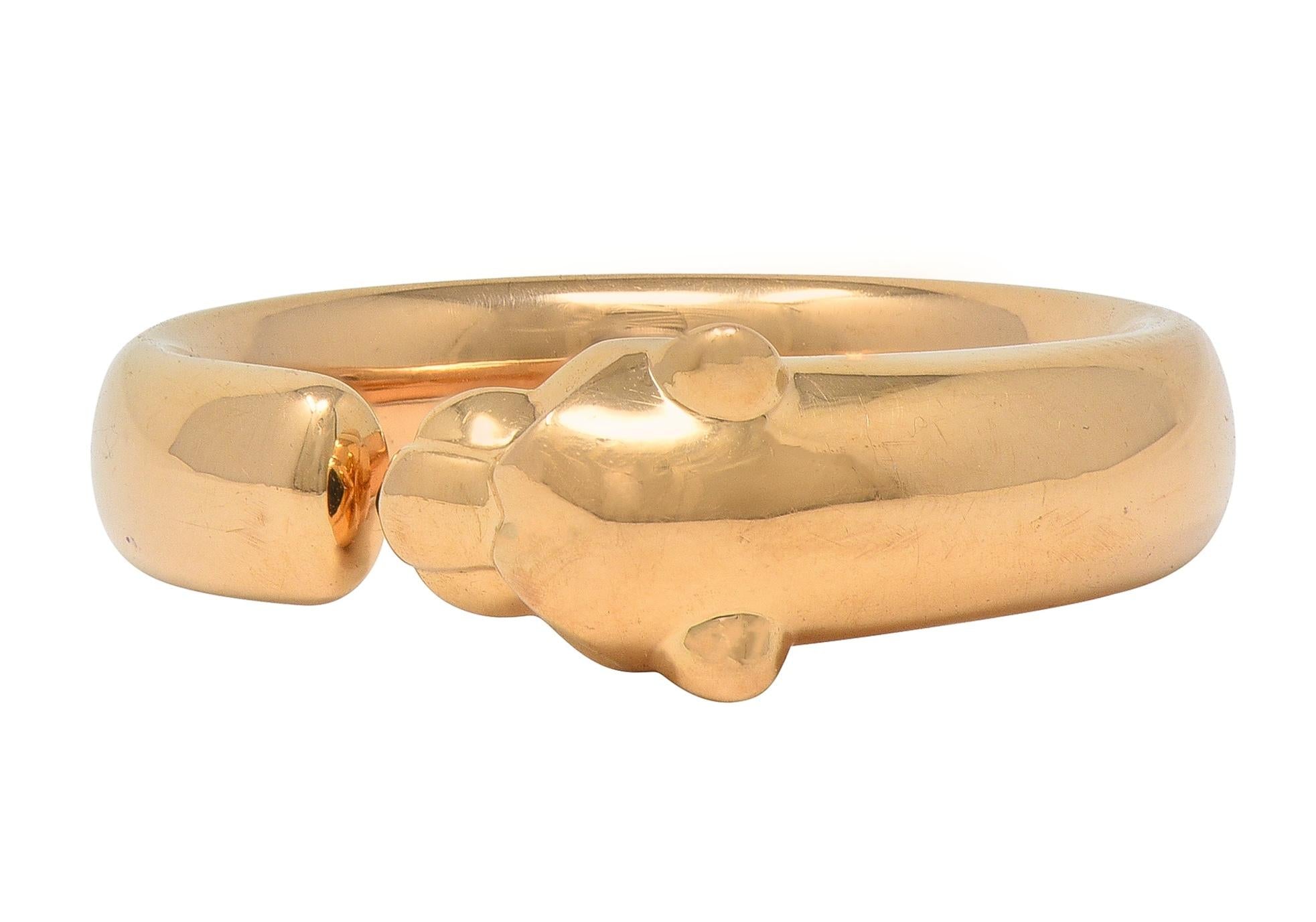 Cartier Contemporary Onyx Tsavorite 18K Gold Pantheré de Cartier Cuff Ring