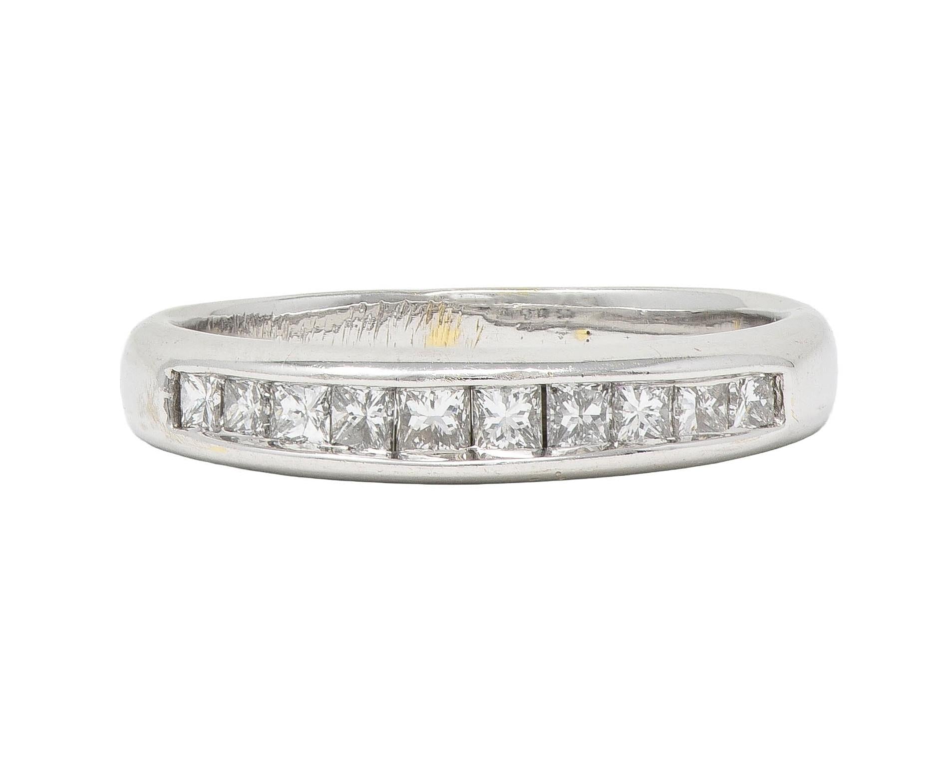 0.49 CTW Diamond 18K White Gold Band Ring