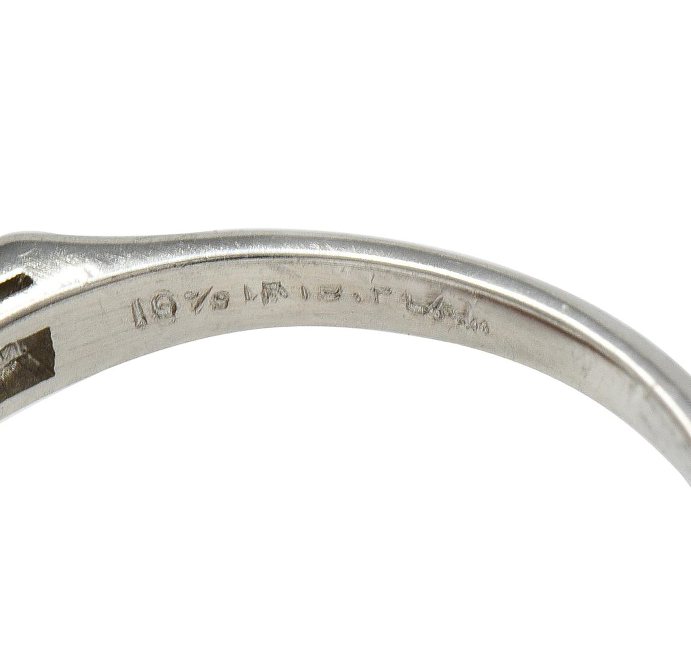 Art Deco 8.95 CTW Citrine Diamond Platinum Vintage Cocktail Ring