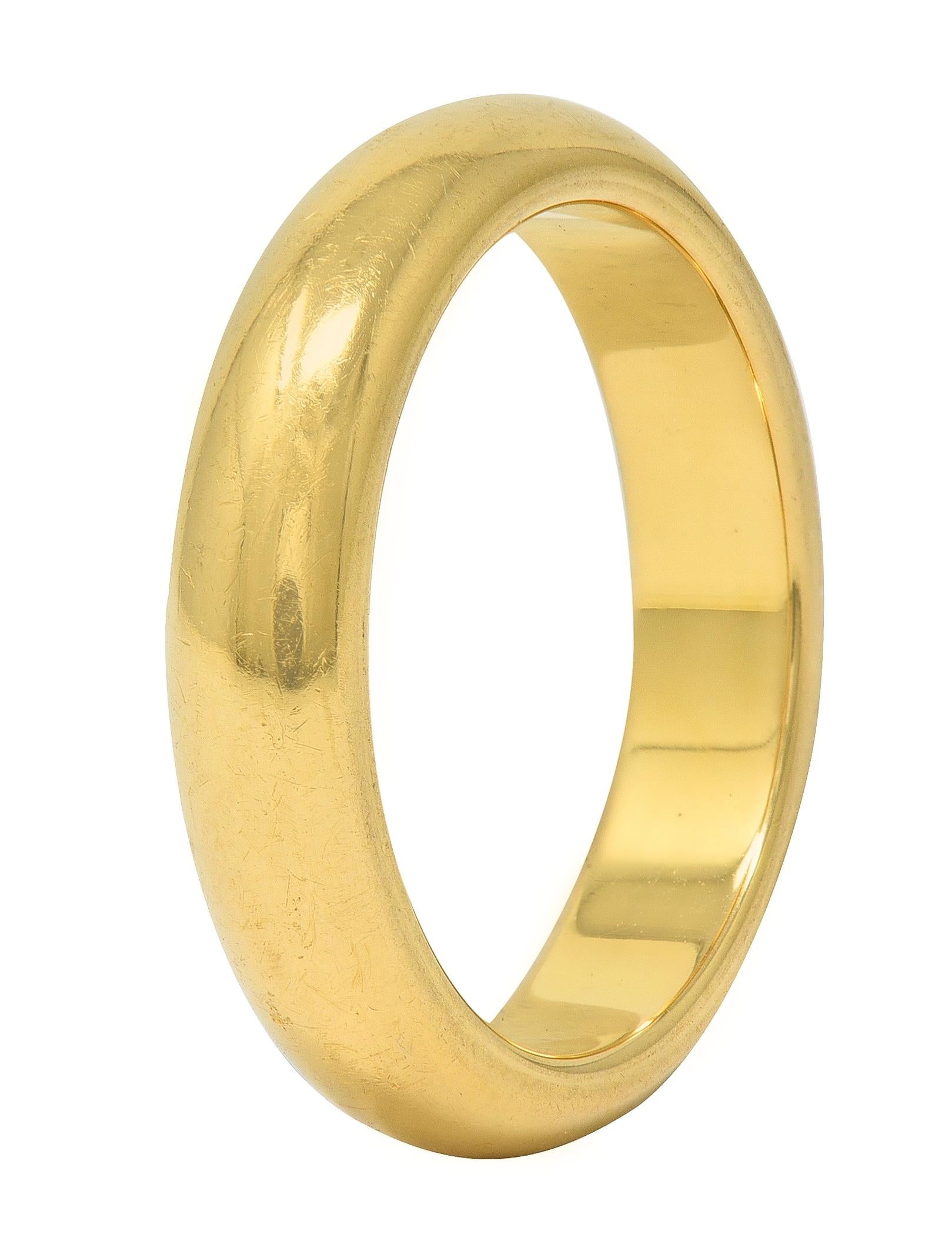 Cartier 2000's 18 Karat Yellow Gold Wedding Band Ring