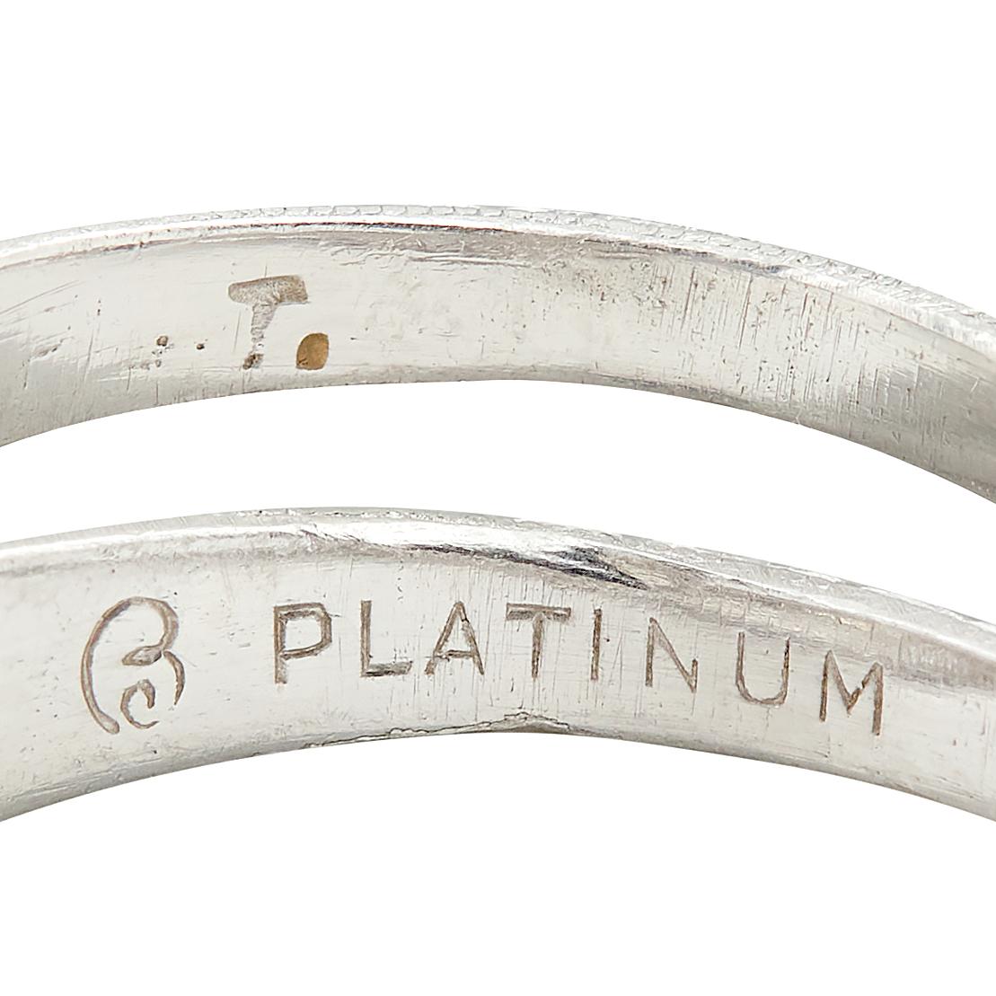 Edwardian Old European Diamond Platinum Orange Blossom Antique Engagement Ring