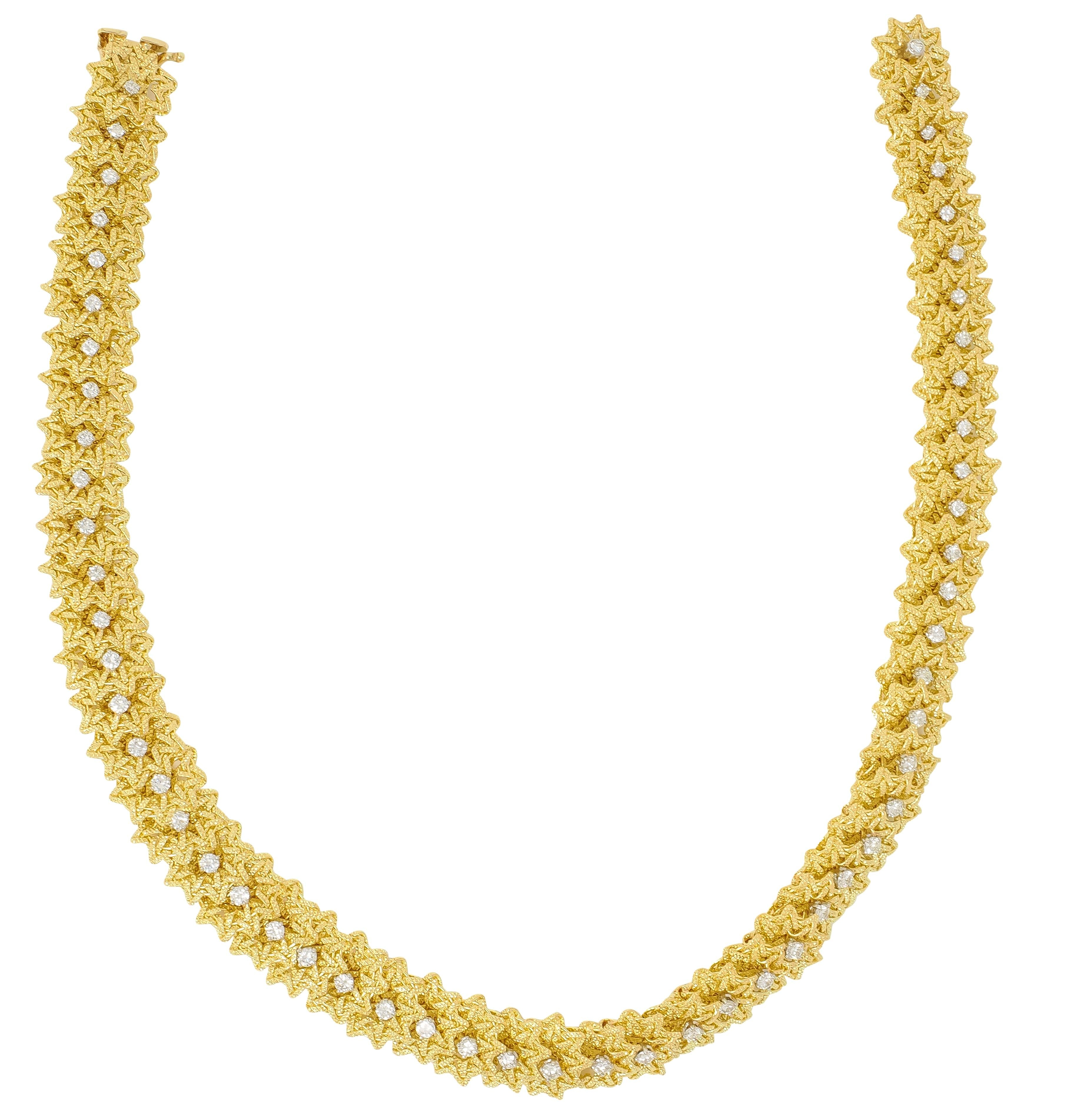 Cartier Georges L'Enfant French Diamond 18K Yellow Gold Vintage Necklace
