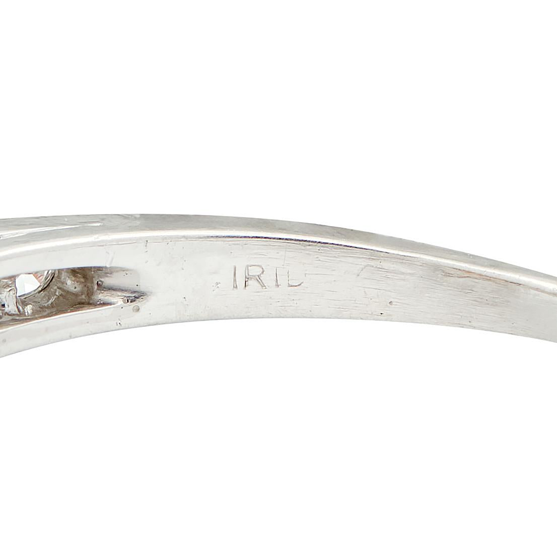 Mid-Century 4.25 CTW Fancy Orangy Brown Diamond Platinum Vintage Engagement Ring