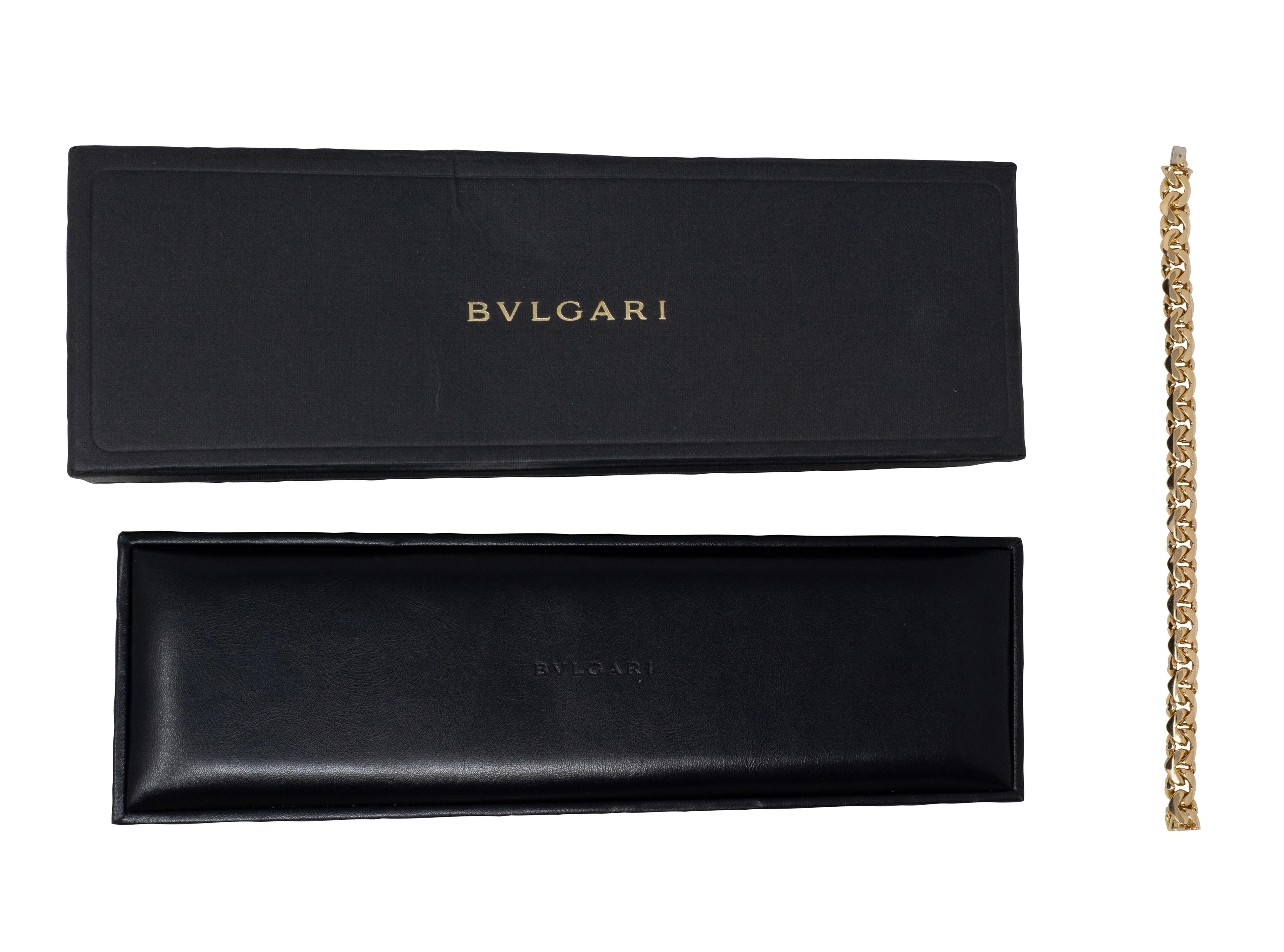 Bulgari 1970's 18 Karat Yellow Gold Vintage Chestnut Unisex Link Bracelet