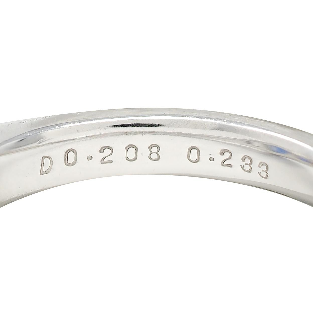 Contemporary 3.26 CTW No Heat Ceylon Sapphire Diamond Platinum Ring GIA