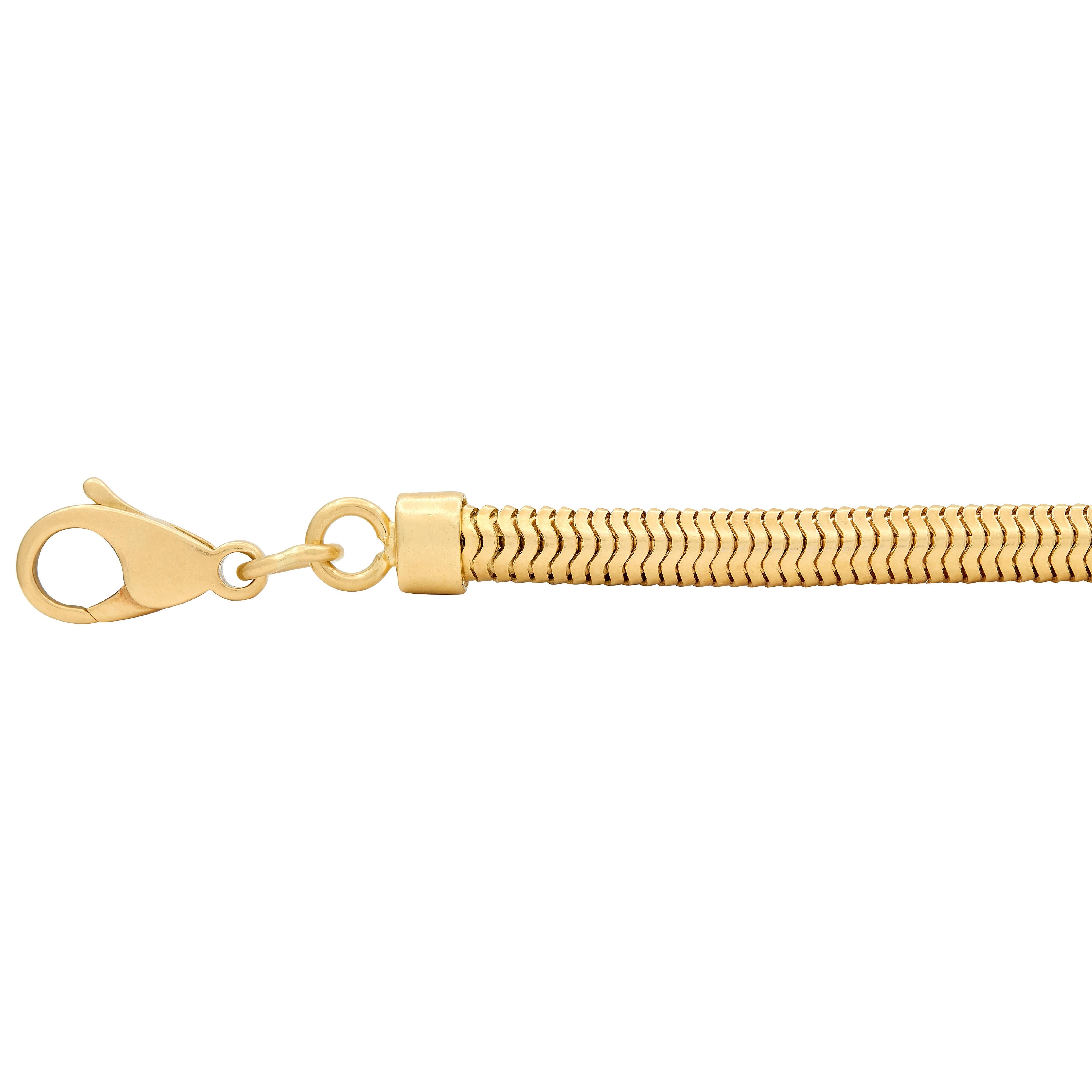 Tiffany & Co. 1993 18 Karat Yellow Gold Vintage Scarab Charm Bracelet