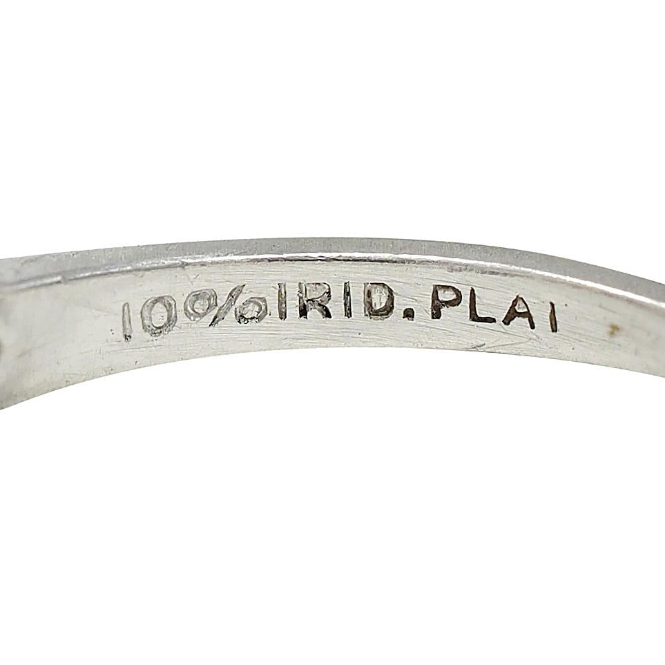 Art Deco 1.56 CTW Old Mine Cut Diamond Platinum Vintage Buckle Engagement Ring