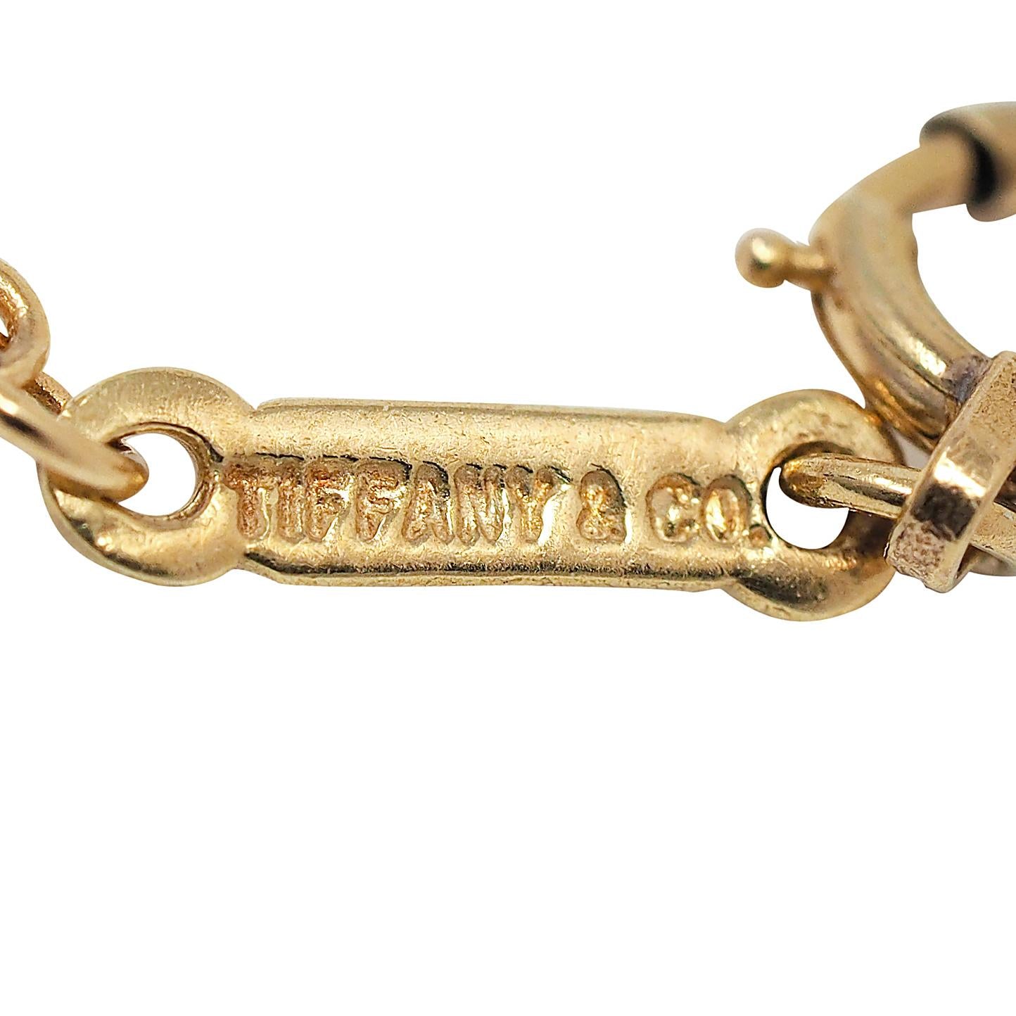 Elsa Peretti Tiffany & Co. 1990's 18K Gold Vintage Open Heart Pendant Necklace