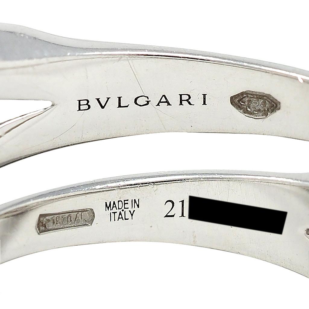 Bulgari 1.71 CTW Round Brilliant Diamond Platinum Swirling Engagement Ring GIA