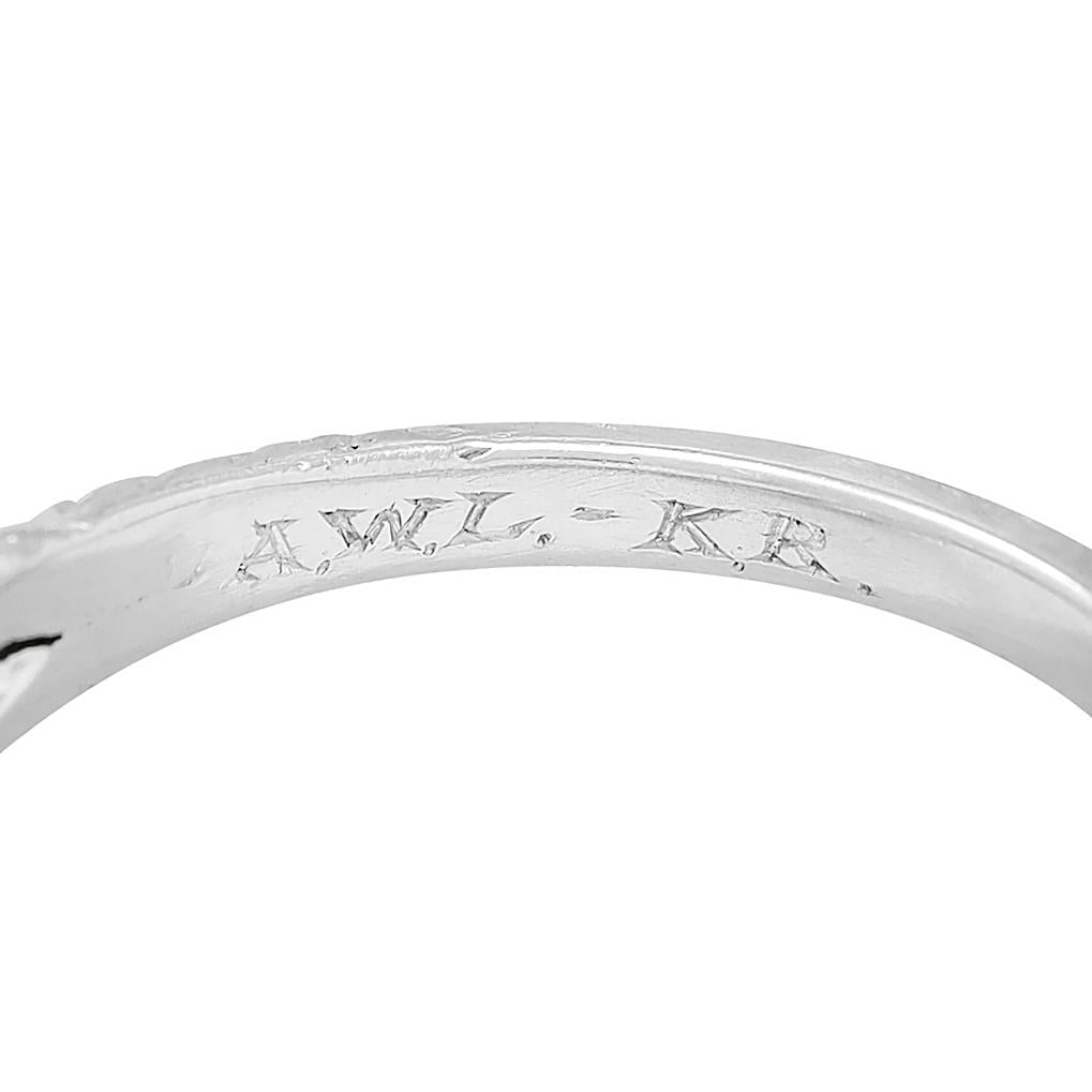 Art Deco 1936 1.90 Old European Cut Diamond Platinum Vintage Engagement Ring