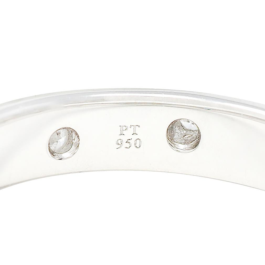 Tiffany & Co. 2000's Diamond Platinum Etoile Band Ring