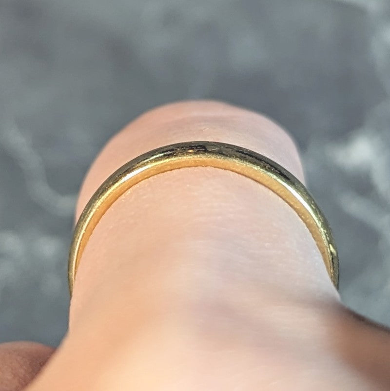 Tiffany & Co. 1999 18 Karat Yellow Gold Vintage Wedding Band Ring Wilson's Estate Jewelry