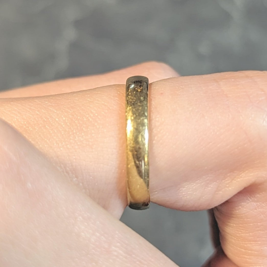 Tiffany & Co. 1999 18 Karat Yellow Gold Vintage Wedding Band Ring Wilson's Estate Jewelry