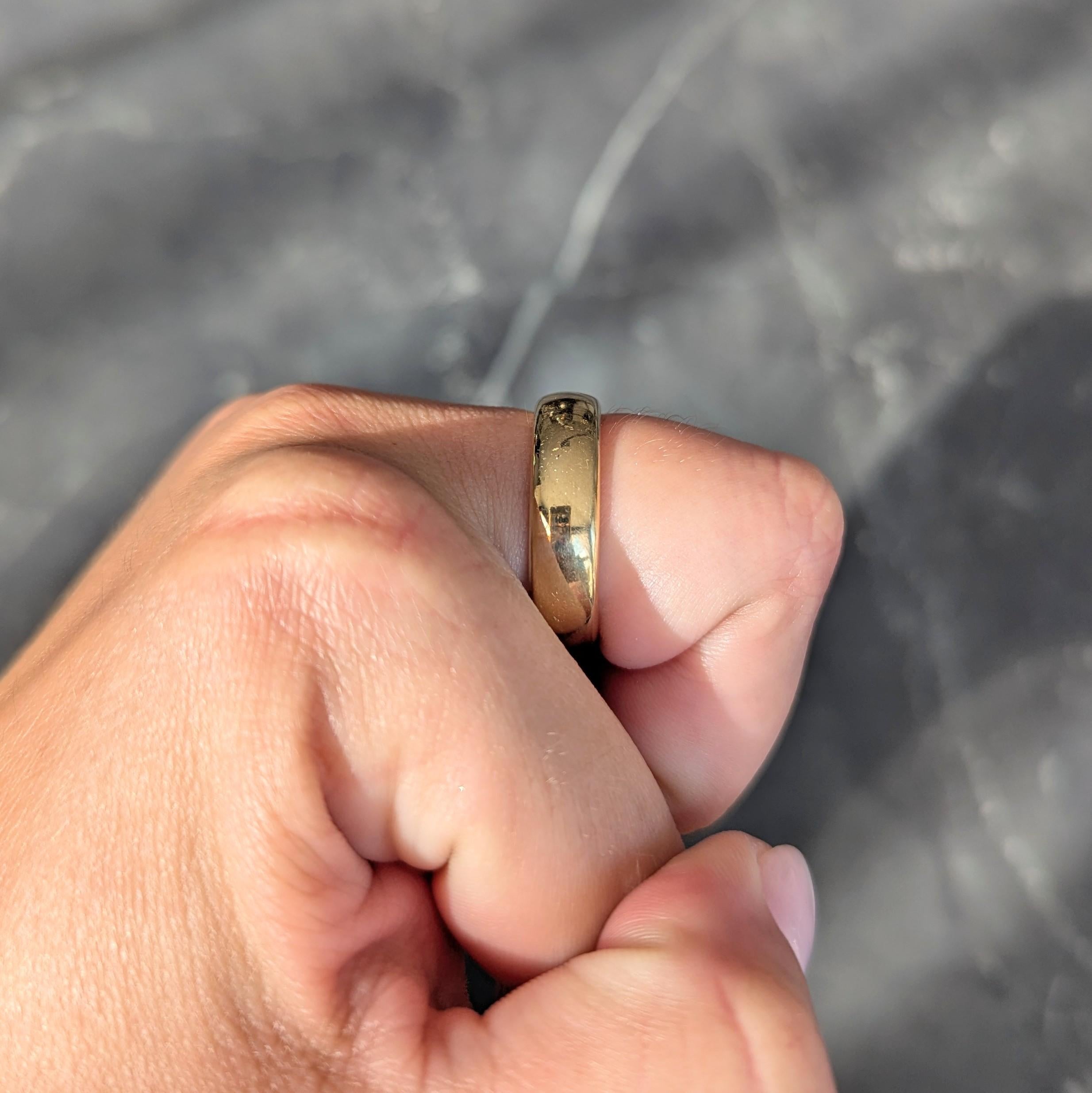 Tiffany & Co. 1999 18 Karat Yellow Gold Vintage Wedding Band Ring