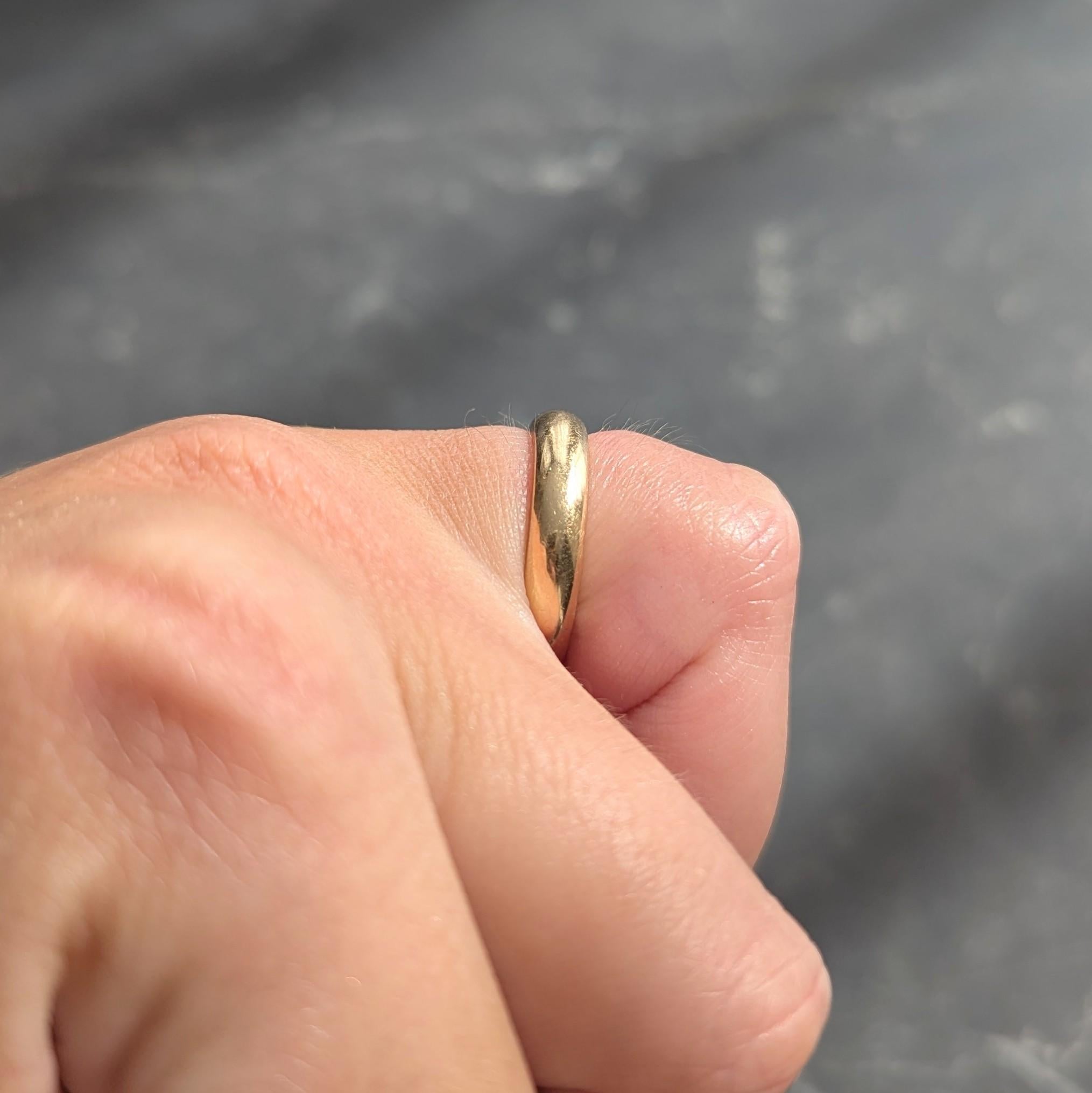 Cartier 2000's 18 Karat Yellow Gold Wedding Band Ring