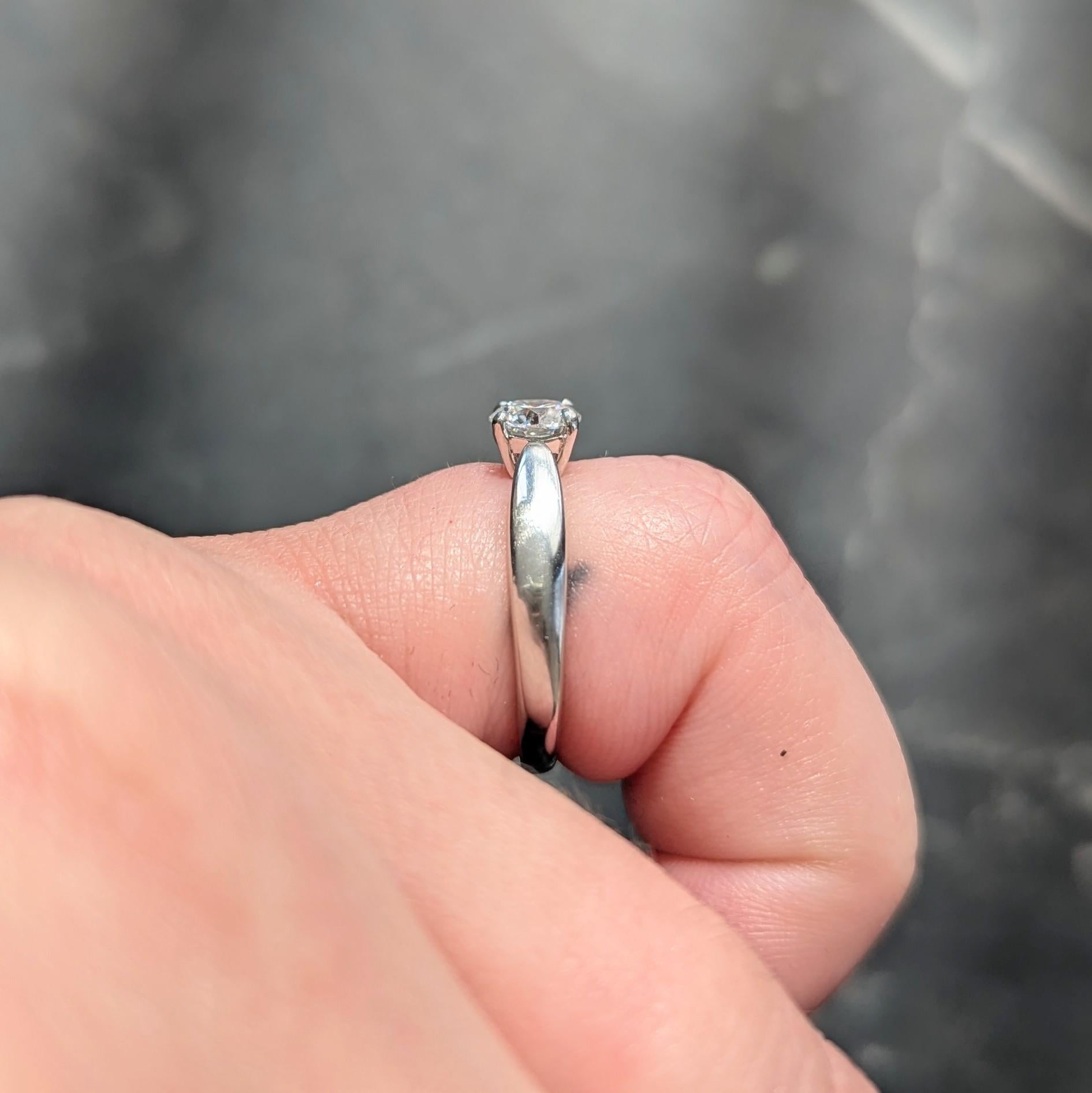 Tiffany & Co. Round Brilliant Diamond Platinum Harmony Solitaire Engagement Ring