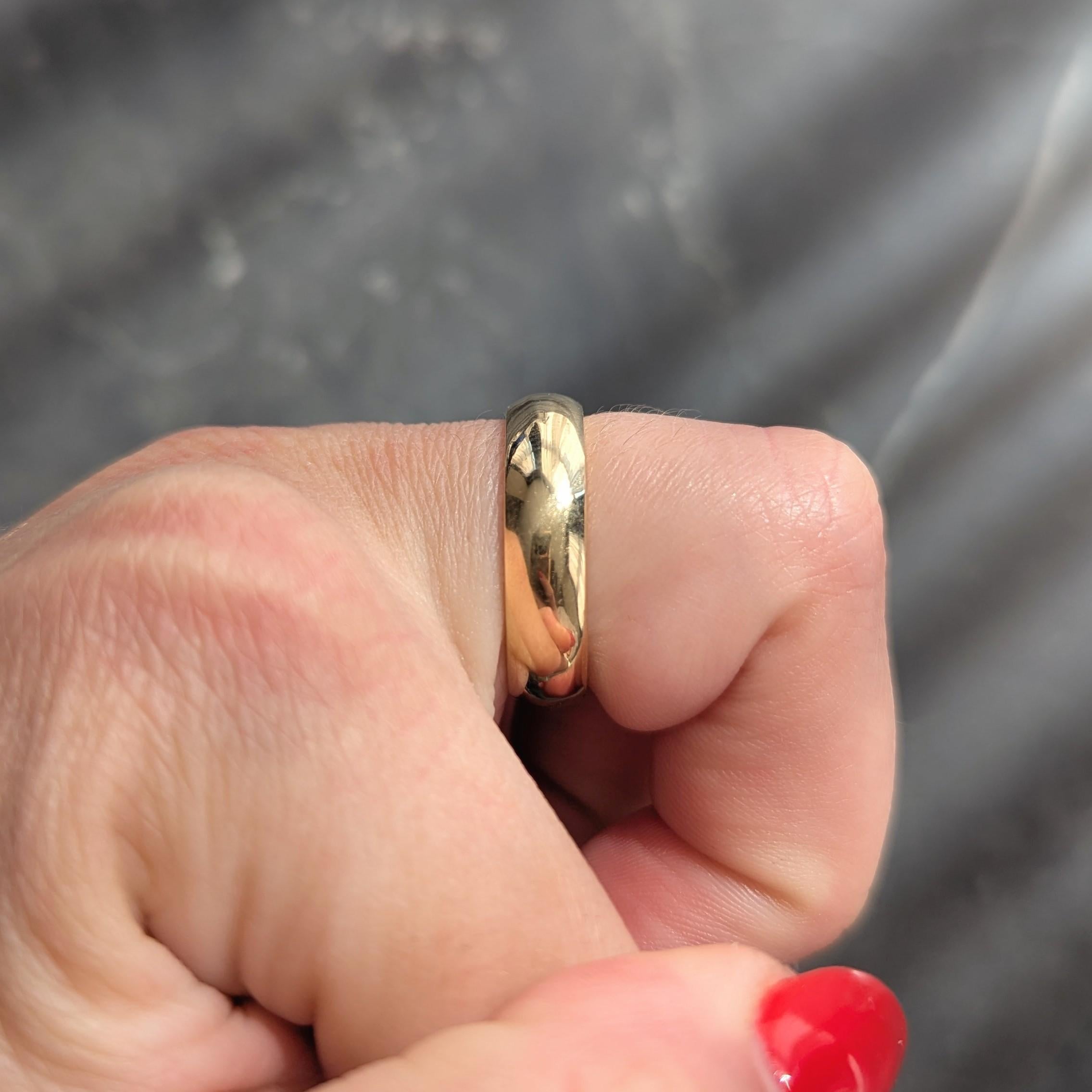 Cartier 1980's 18 Karat Yellow Gold Vintage Unisex Wedding Band Ring