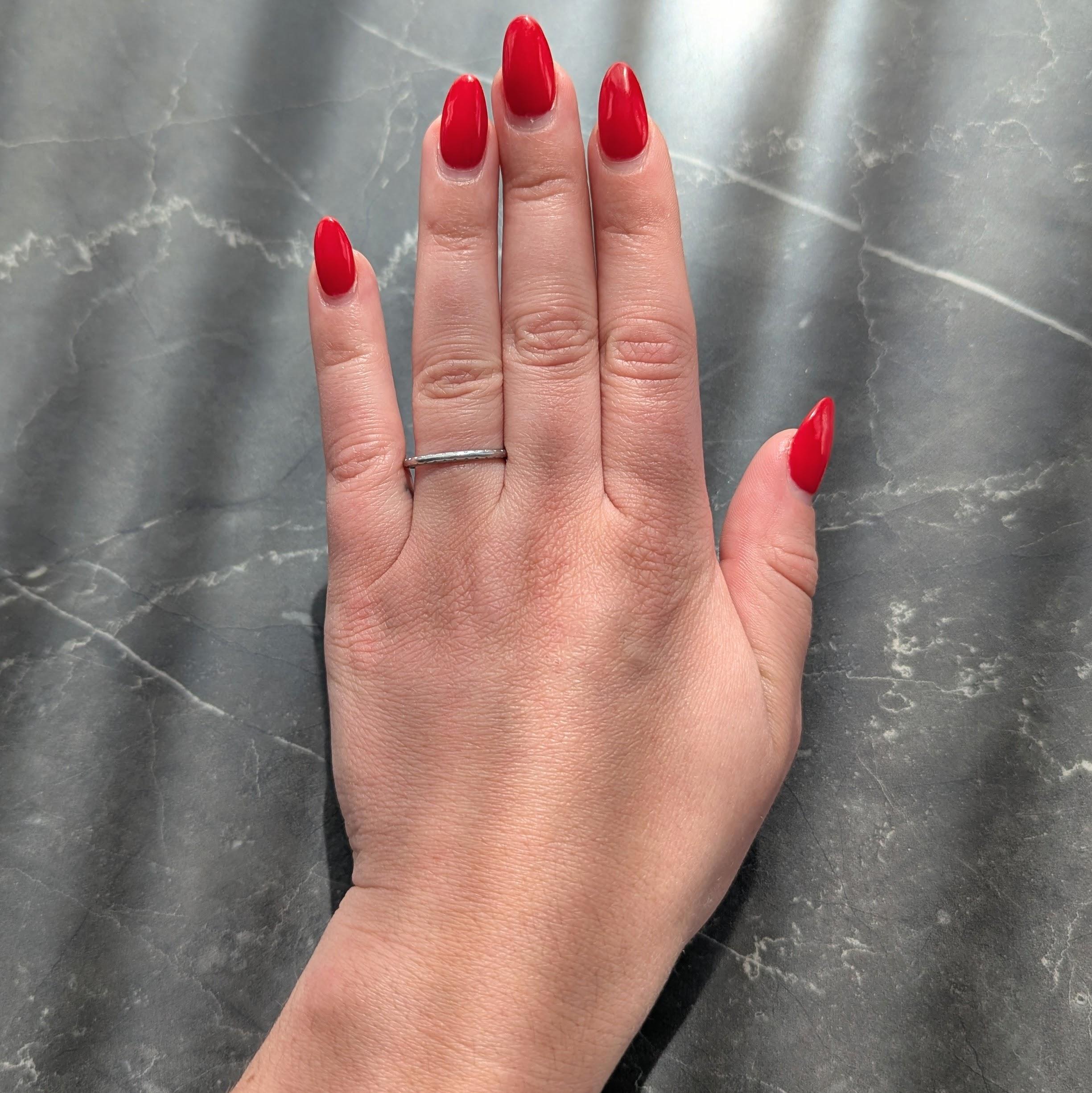 Art Deco 1925 Platinum Foliate Antique Wedding Band Ring