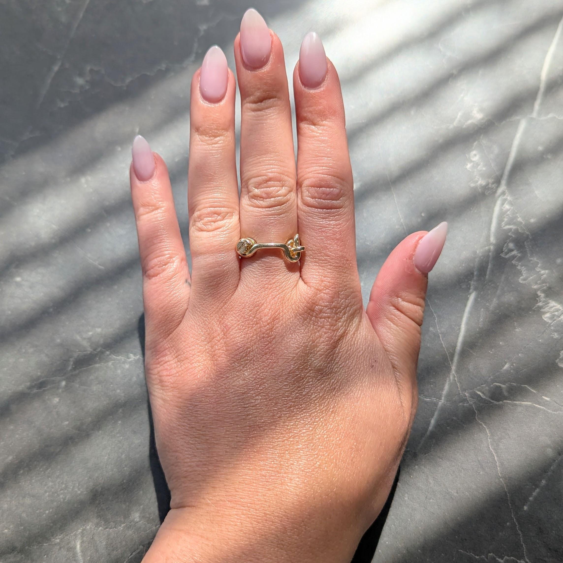 1970's 14 Karat Yellow Gold Vintage Hinge Lock Band Ring