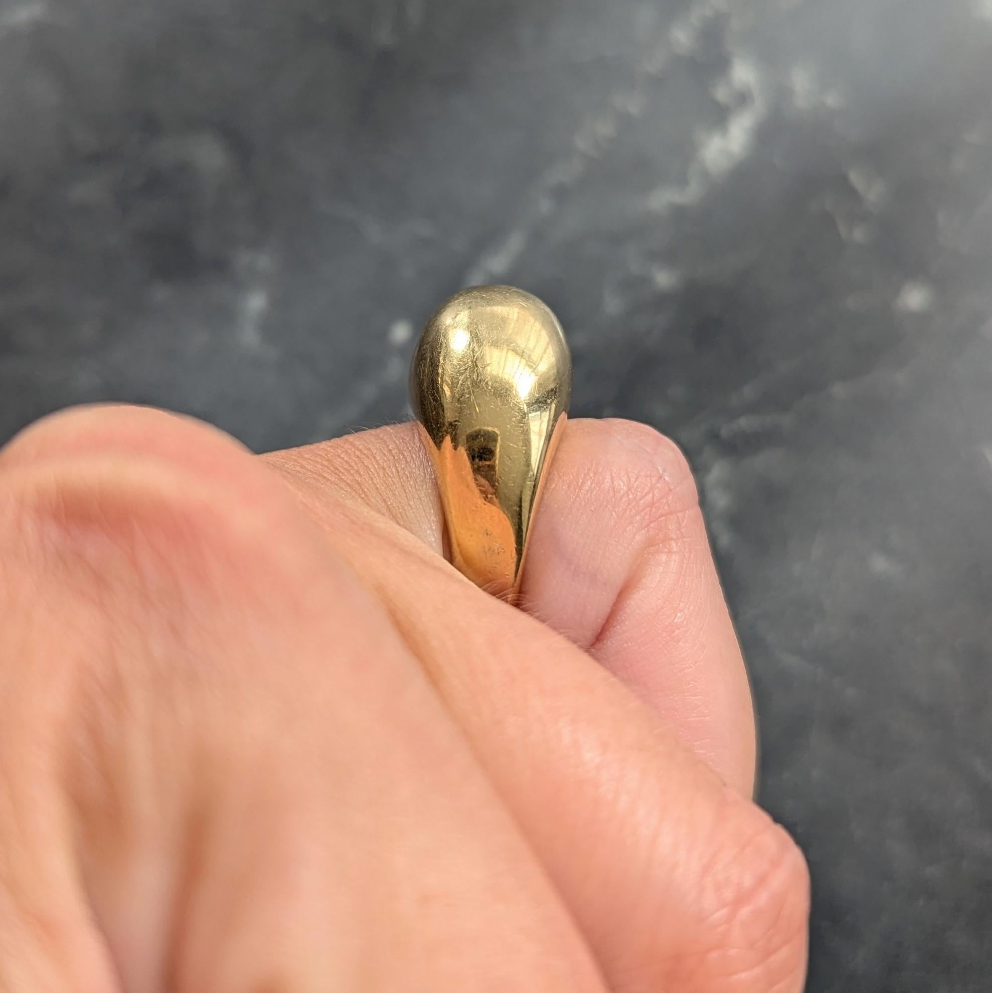 Tiffany & Co. Elsa Peretti 1970's 18 Karat Yellow Gold Vintage Eagle Talon Ring