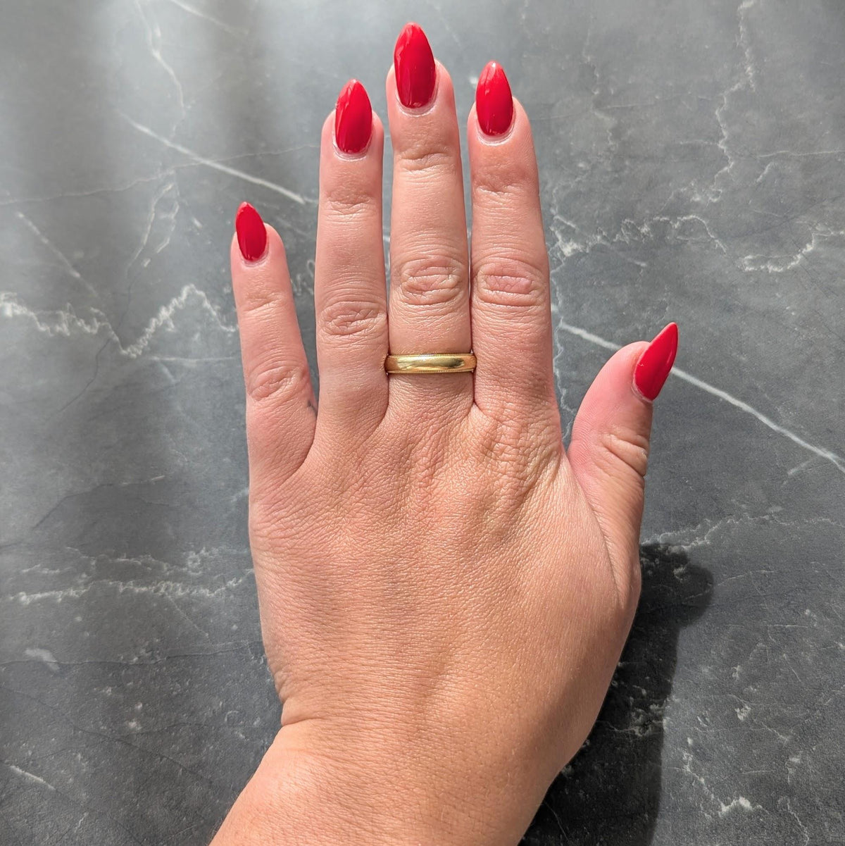 Tiffany & Co. 1990's 18 Karat Yellow Gold Vintage Wedding Band Ring