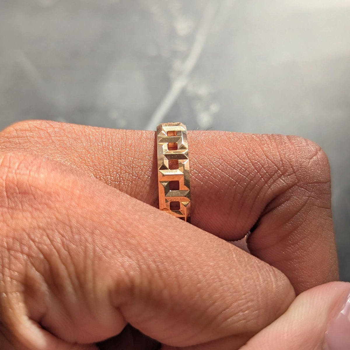 Tiffany & Co. 18 Karat Rose Gold Contemporary T True Band Ring