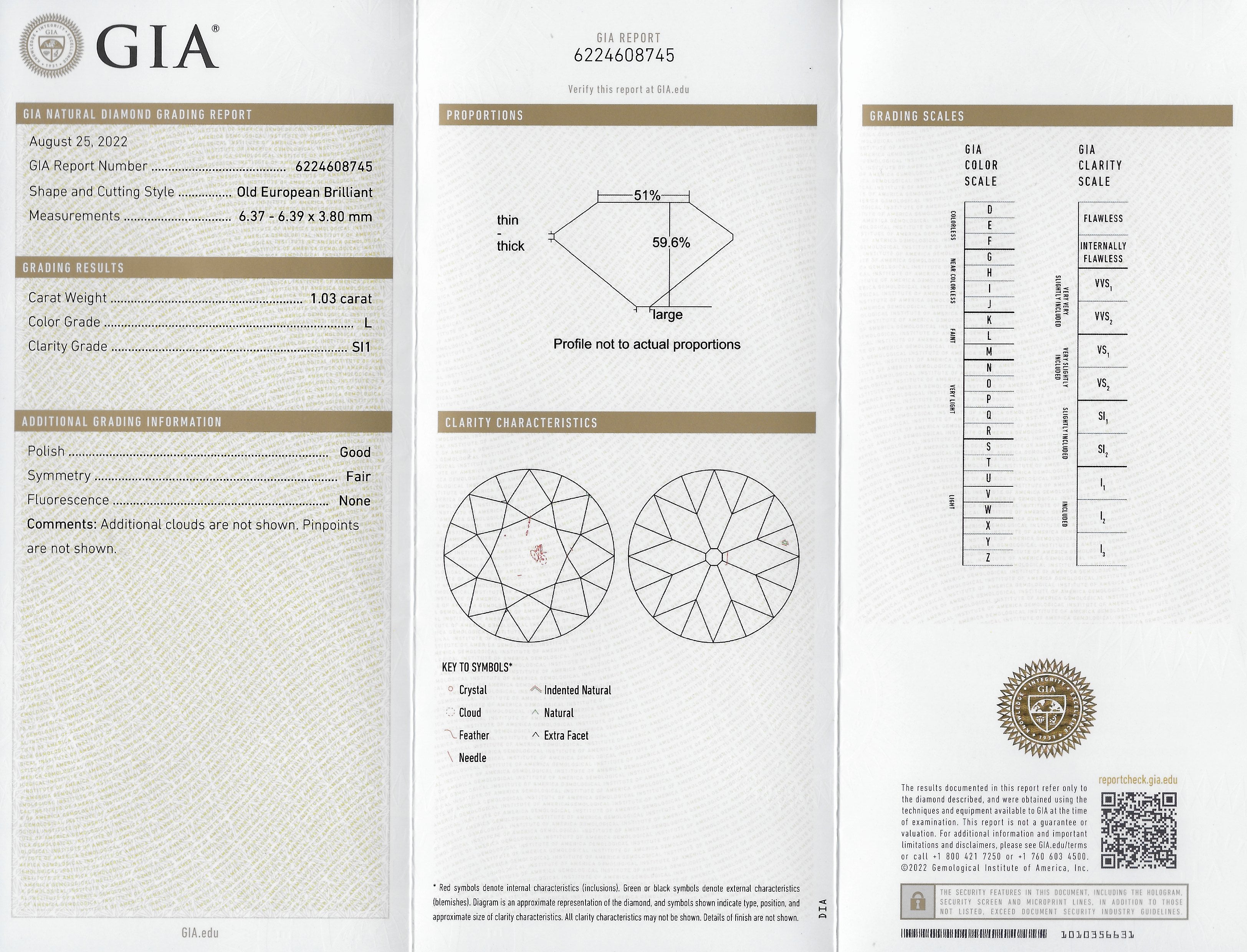 Art Deco 1.35 CTW Old European Diamond Platinum Trellis Engagement Ring GIA Wilson's Estate Jewelry