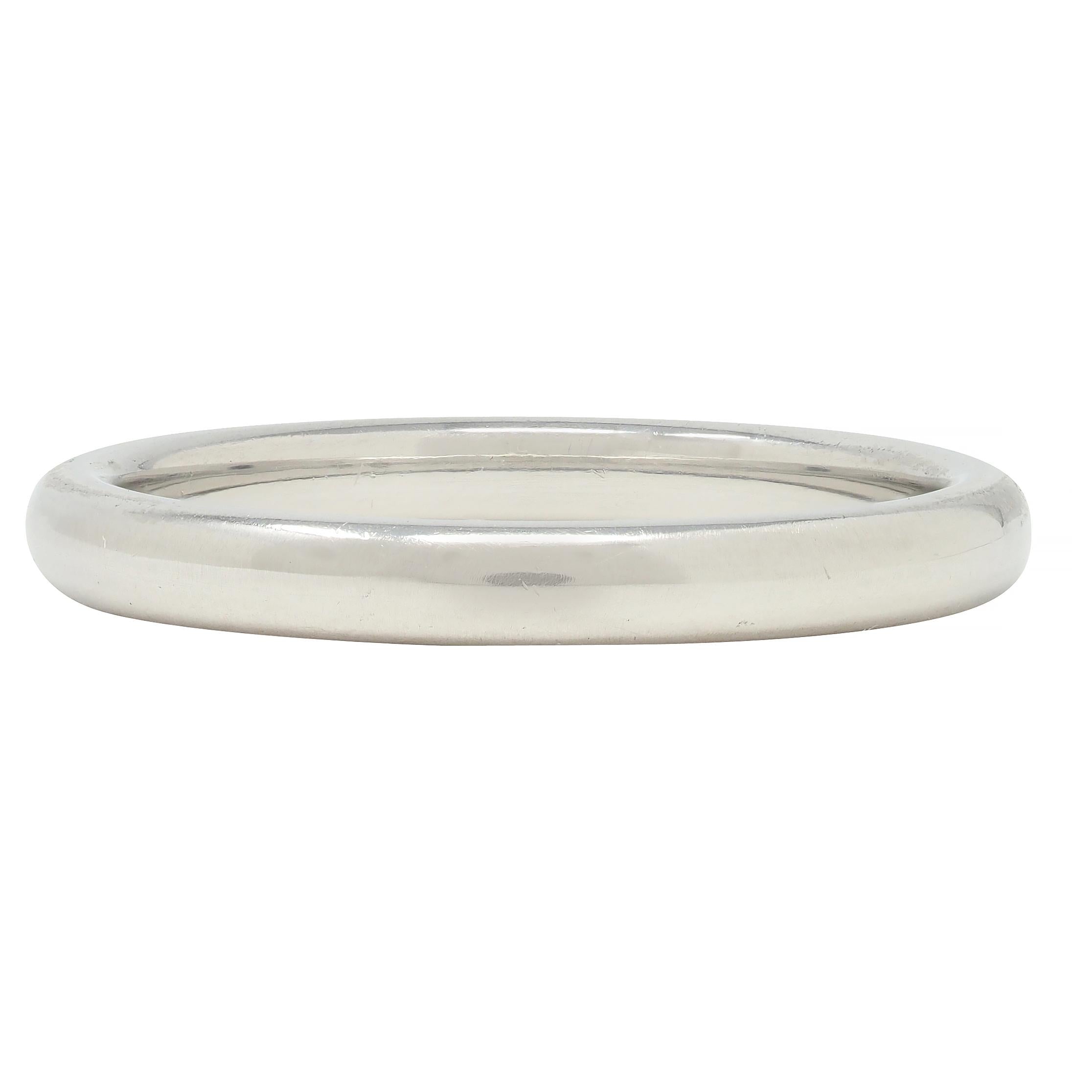 Van Cleef & Arpels Contemporary Platinum Wedding Stacking Band Ring