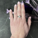 Edwardian 0.45 CTW Diamond 14 Karat White Gold Floral Engagement Ring