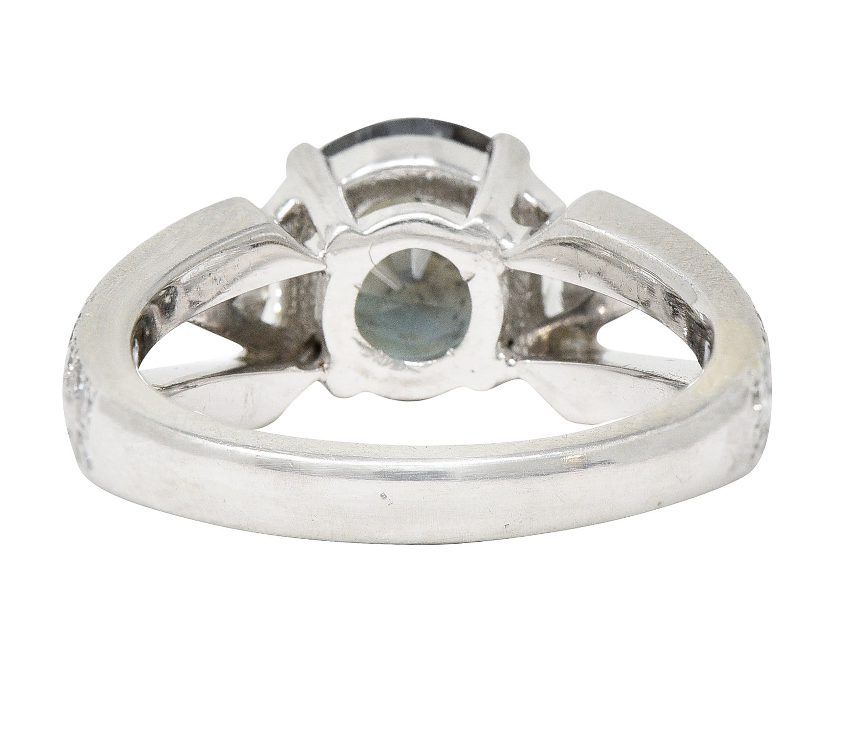 Vintage 3.85 CTW Color-Change Alexandrite Diamond Platinum Gemstone Ring AGL Wilson's Estate Jewelry