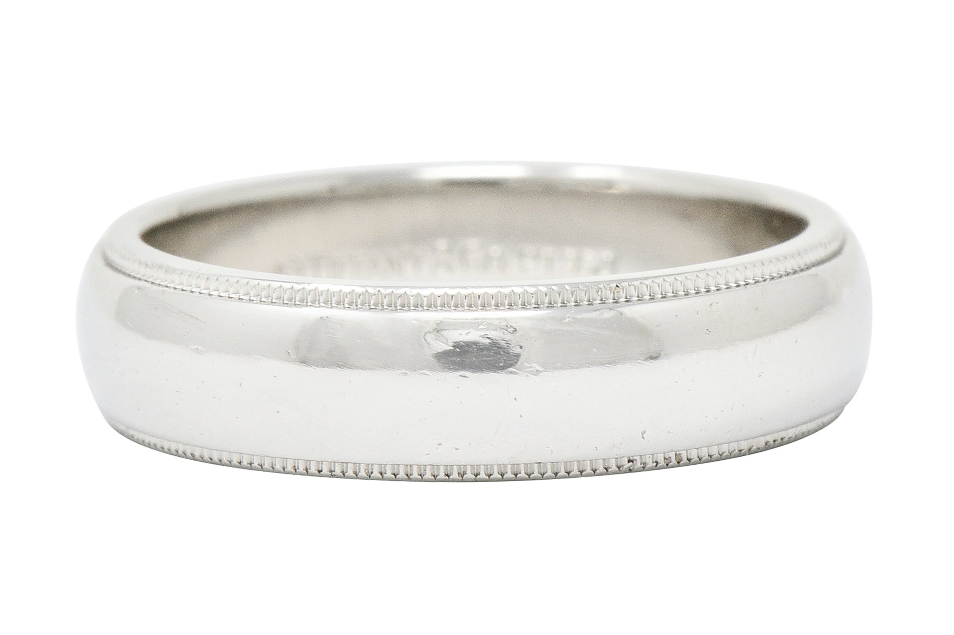 Tiffany Co Contemporary Platinum 6MM Men s Wedding Band Ring