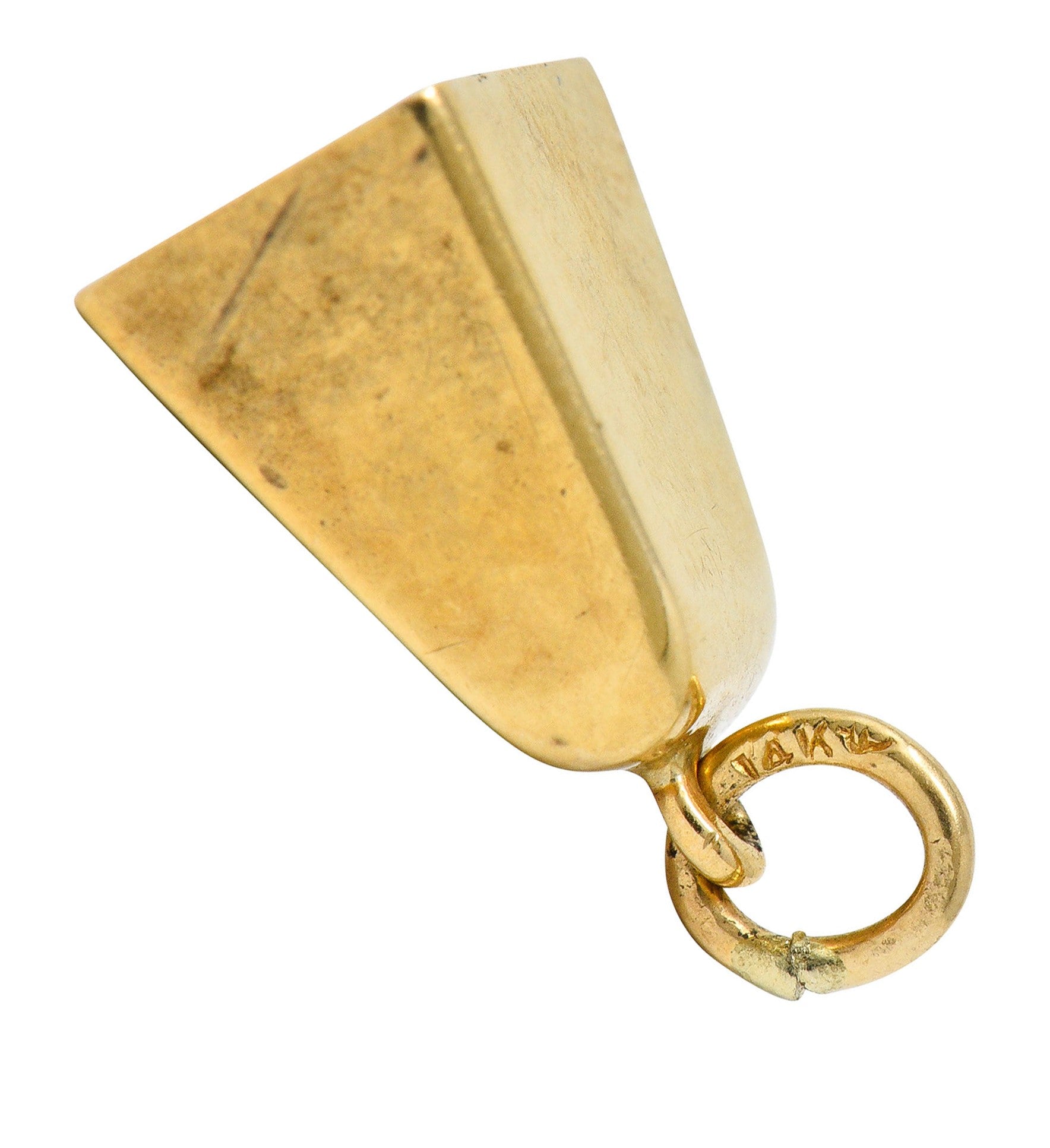 Sloan & Co. Retro 14 Karat Gold Bell Charmcharm - Wilson's Estate Jewelry