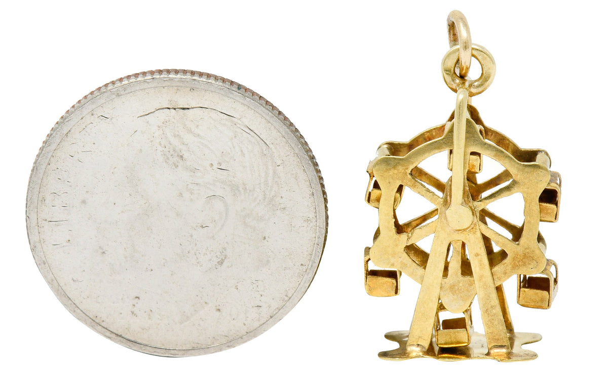Austrian 14 Karat Gold Ferris Wheel Charm Circa 1920scharm - Wilson's Estate Jewelry