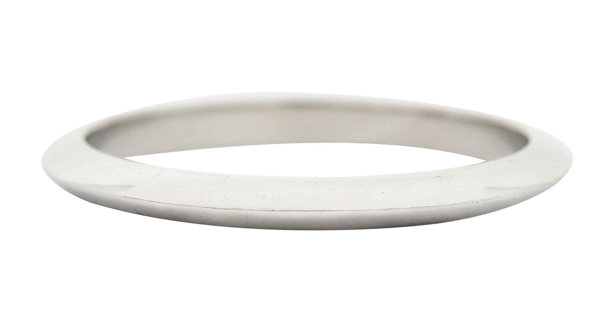 Tiffany & Co. Platinum Knife Edge Wedding Band RingRing - Wilson's Estate Jewelry