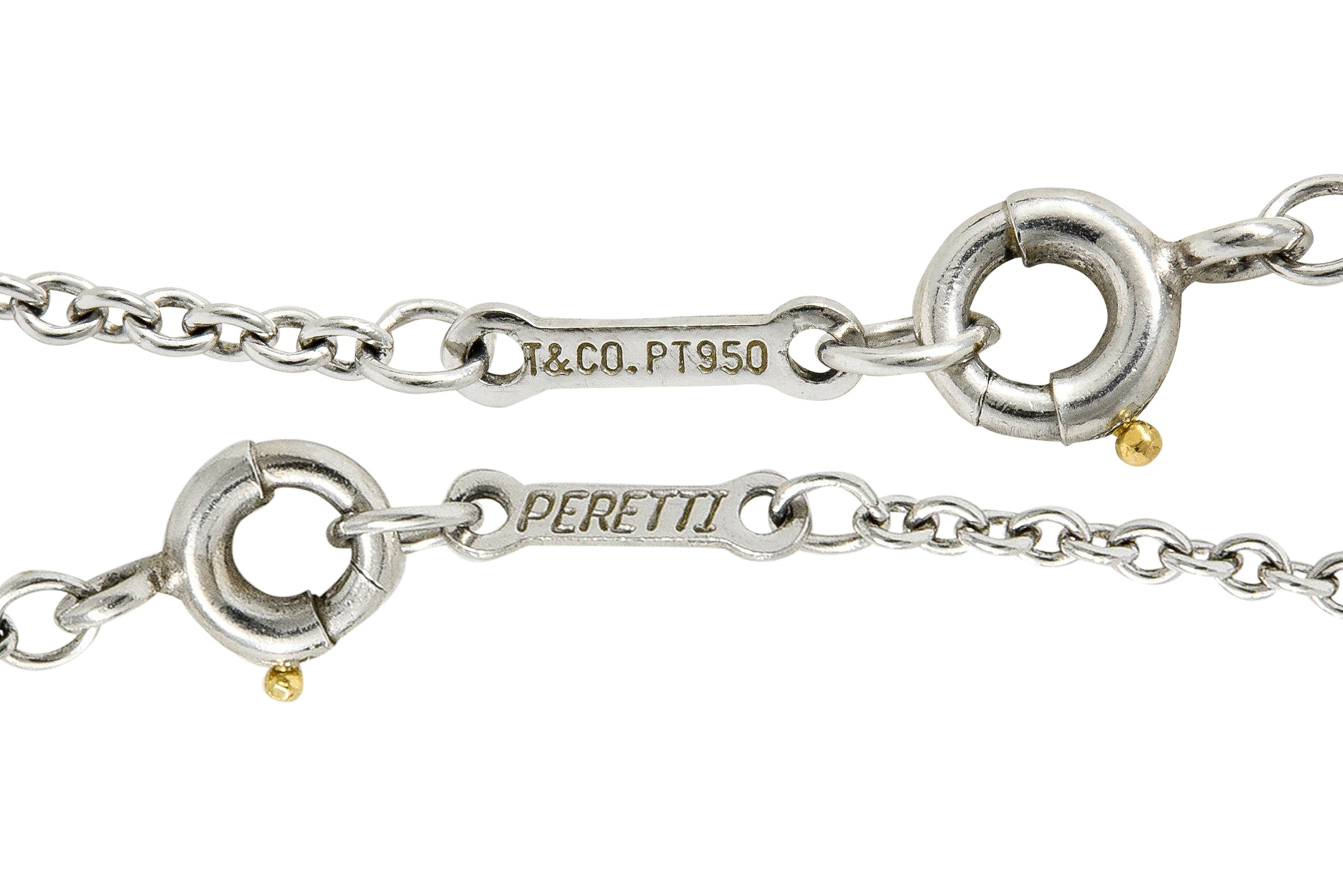 Elsa Peretti Tiffany & Co. Onyx Platinum Touchstone Pendant NecklaceNecklace - Wilson's Estate Jewelry