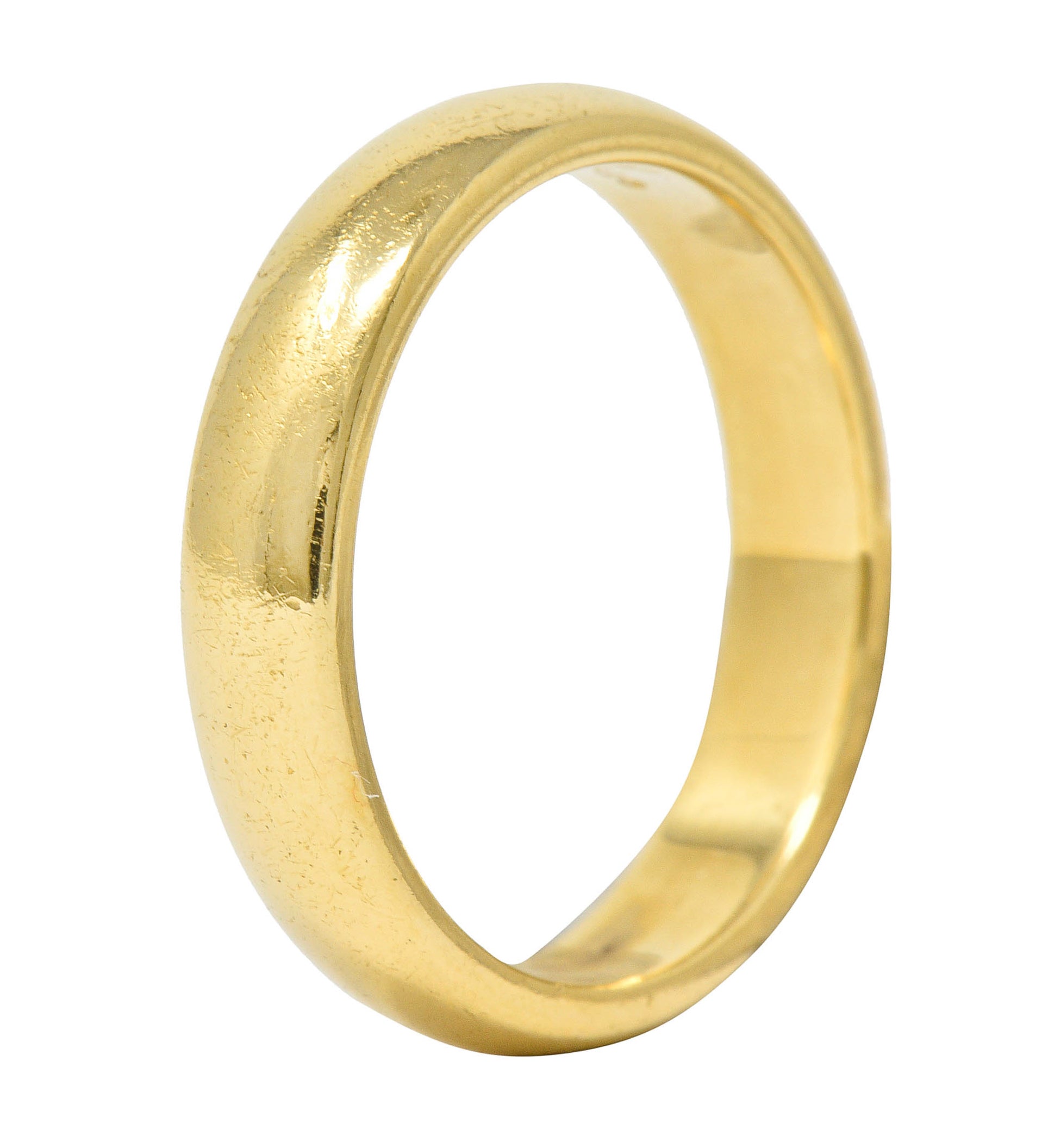 Tiffany & Co. 18 Karat Gold 4.5 MM Men's Wedding Band RingRing - Wilson's Estate Jewelry