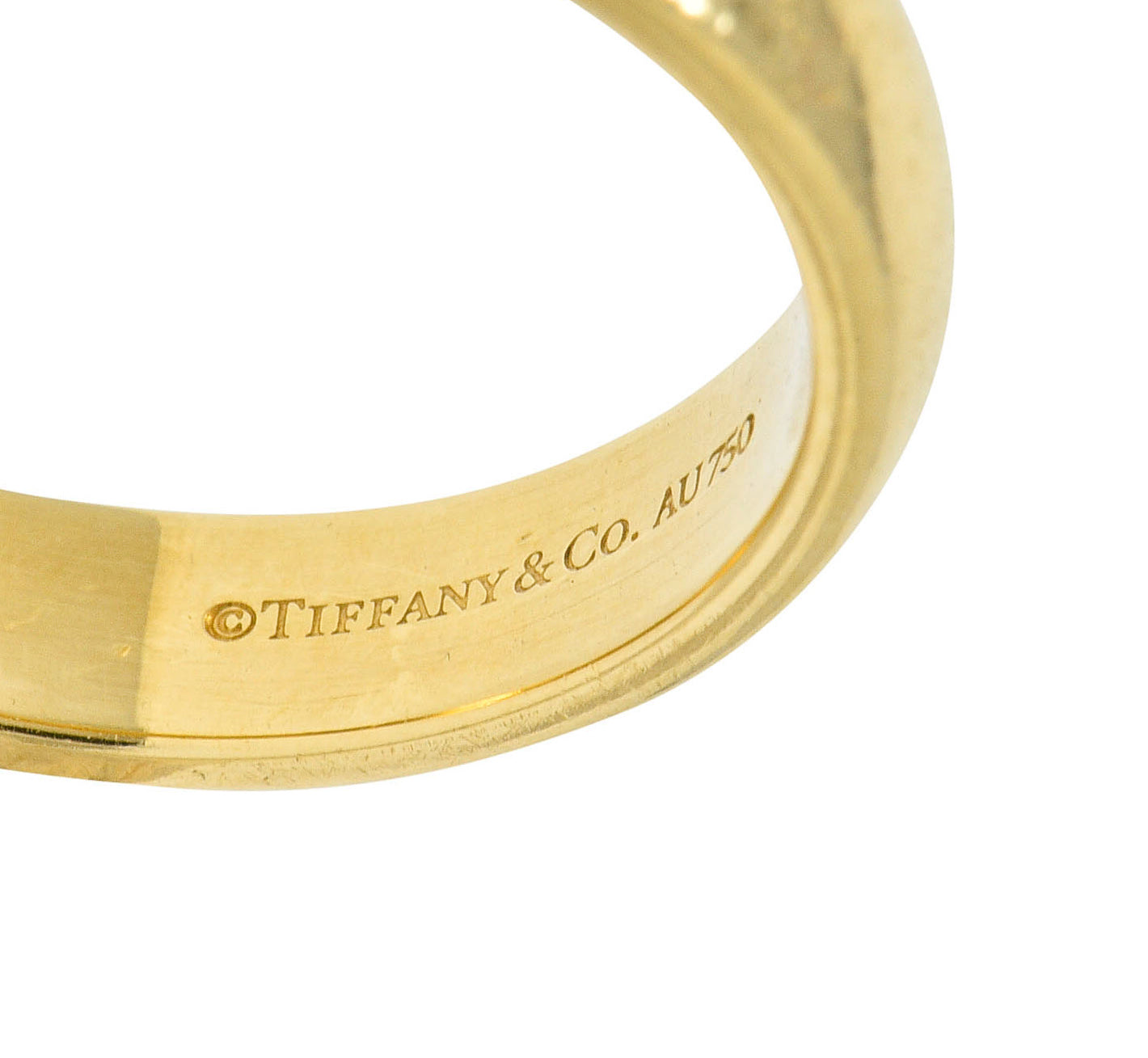Tiffany & Co. 18 Karat Gold 4.5 MM Men's Wedding Band RingRing - Wilson's Estate Jewelry