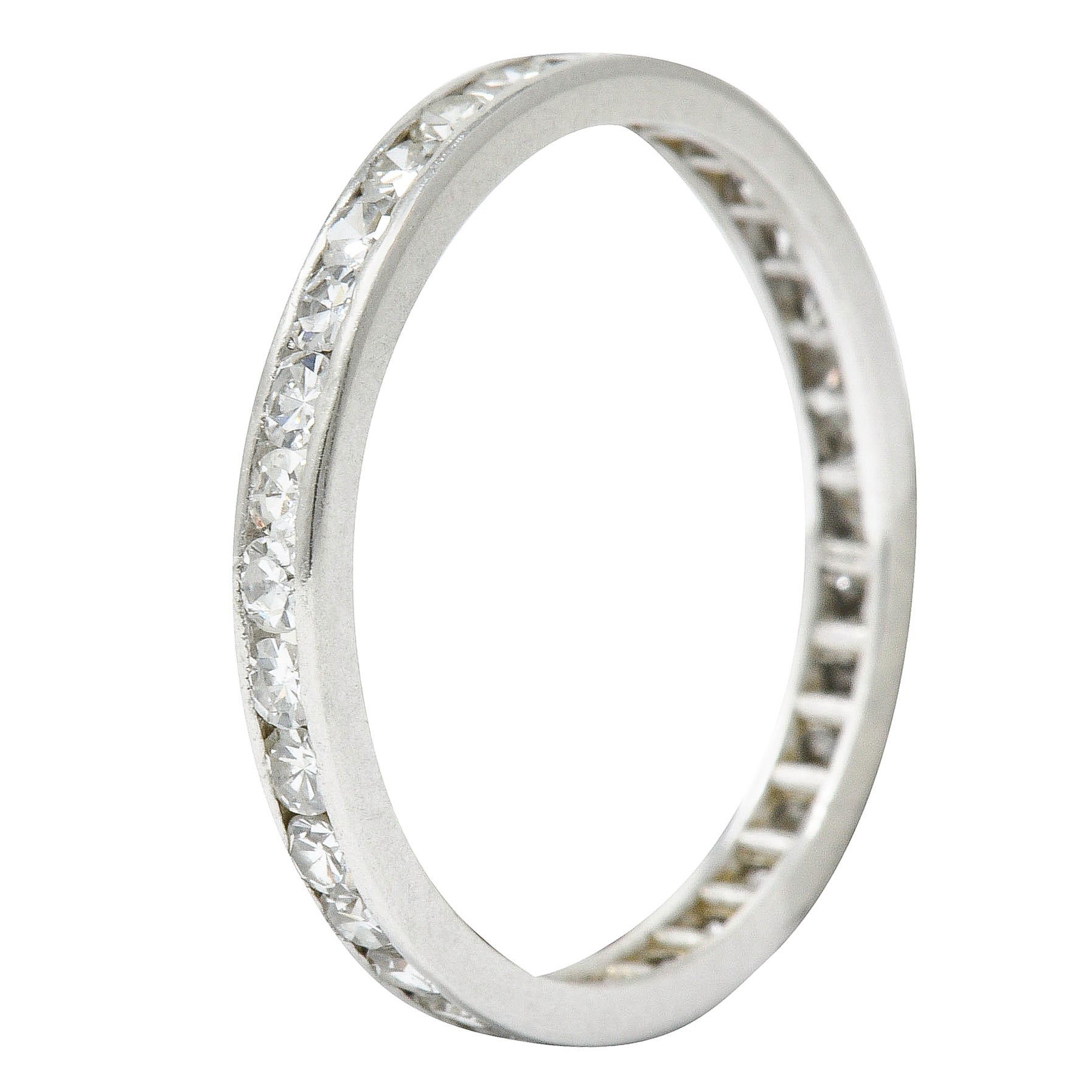 Art Deco 1.00 CTW Diamond Platinum Eternity Band RingRing - Wilson's Estate Jewelry