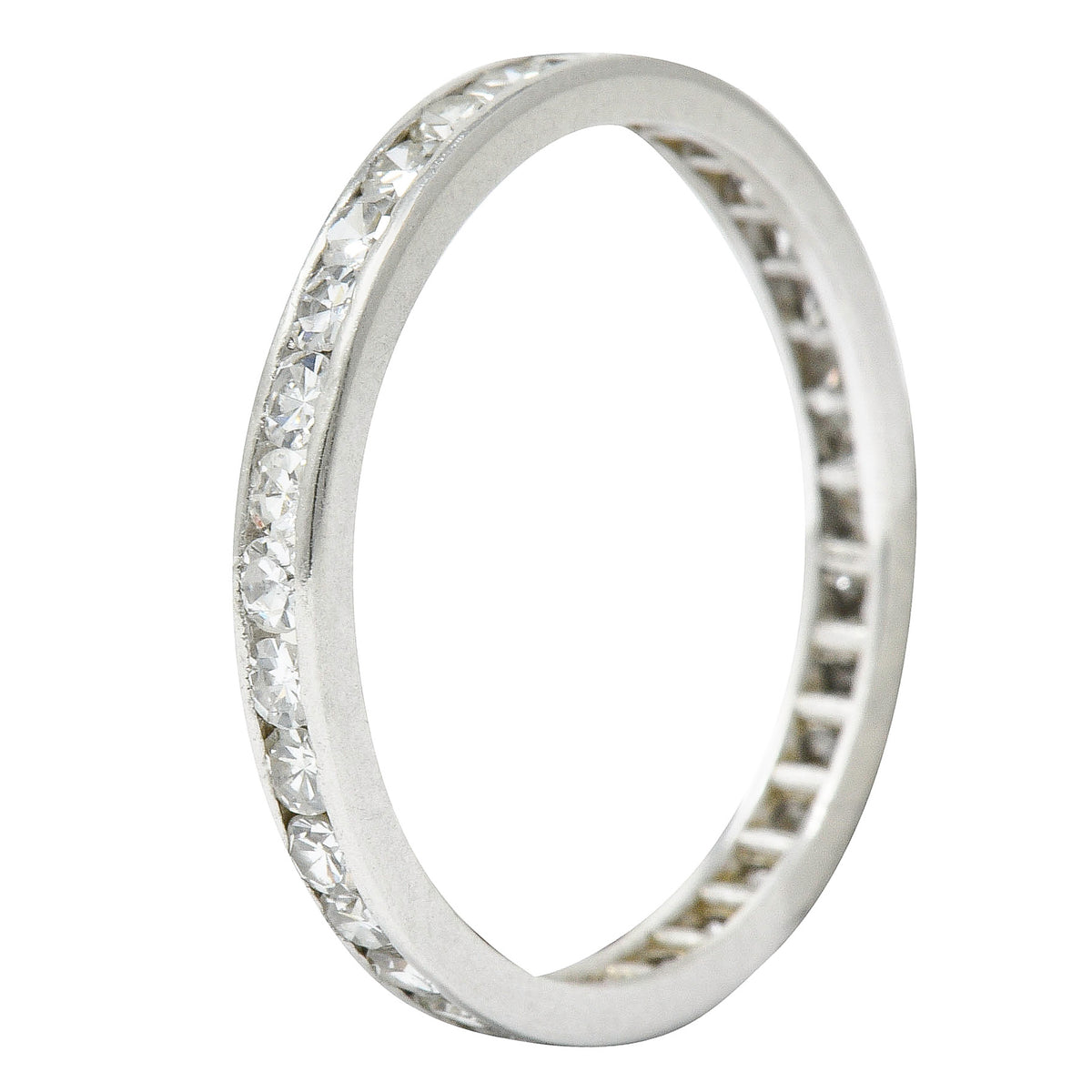 Art Deco 1.00 CTW Diamond Platinum Eternity Band RingRing - Wilson's Estate Jewelry