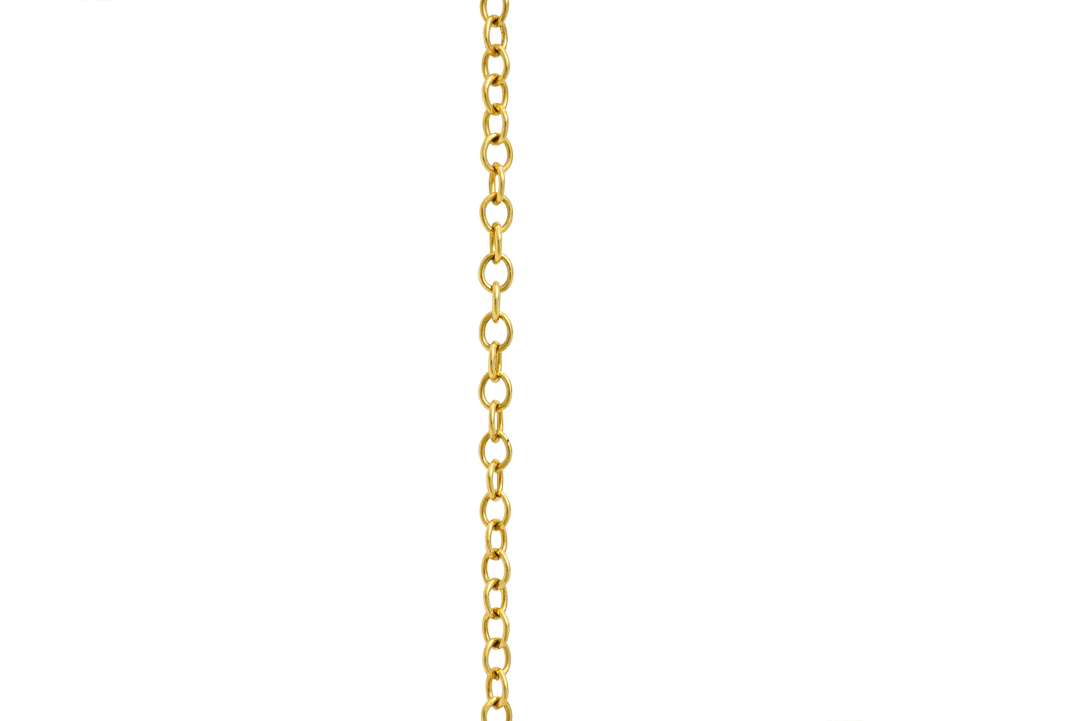 1990's Cartier Sapphire Cabochon 18 Karat Gold Chevron NecklaceNecklace - Wilson's Estate Jewelry