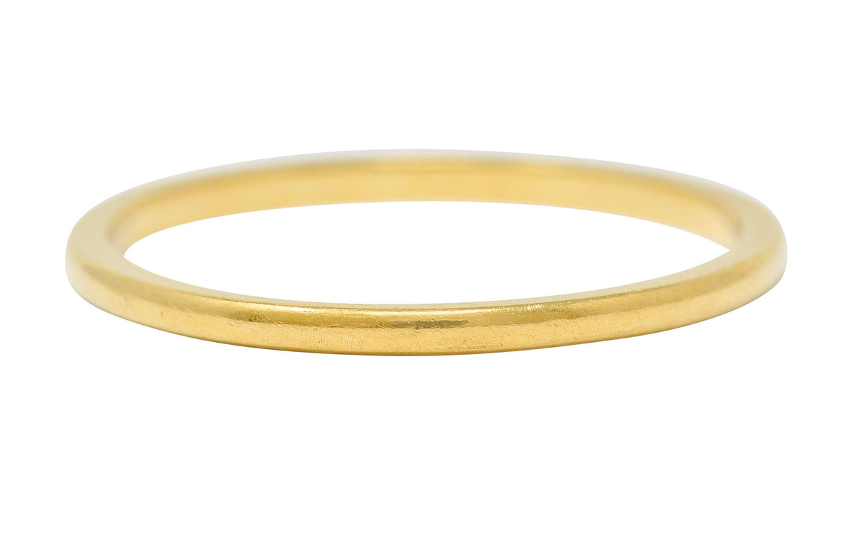 Tiffany & Co. 18 Karat Yellow Gold Unisex Stacking Band RingRing - Wilson's Estate Jewelry