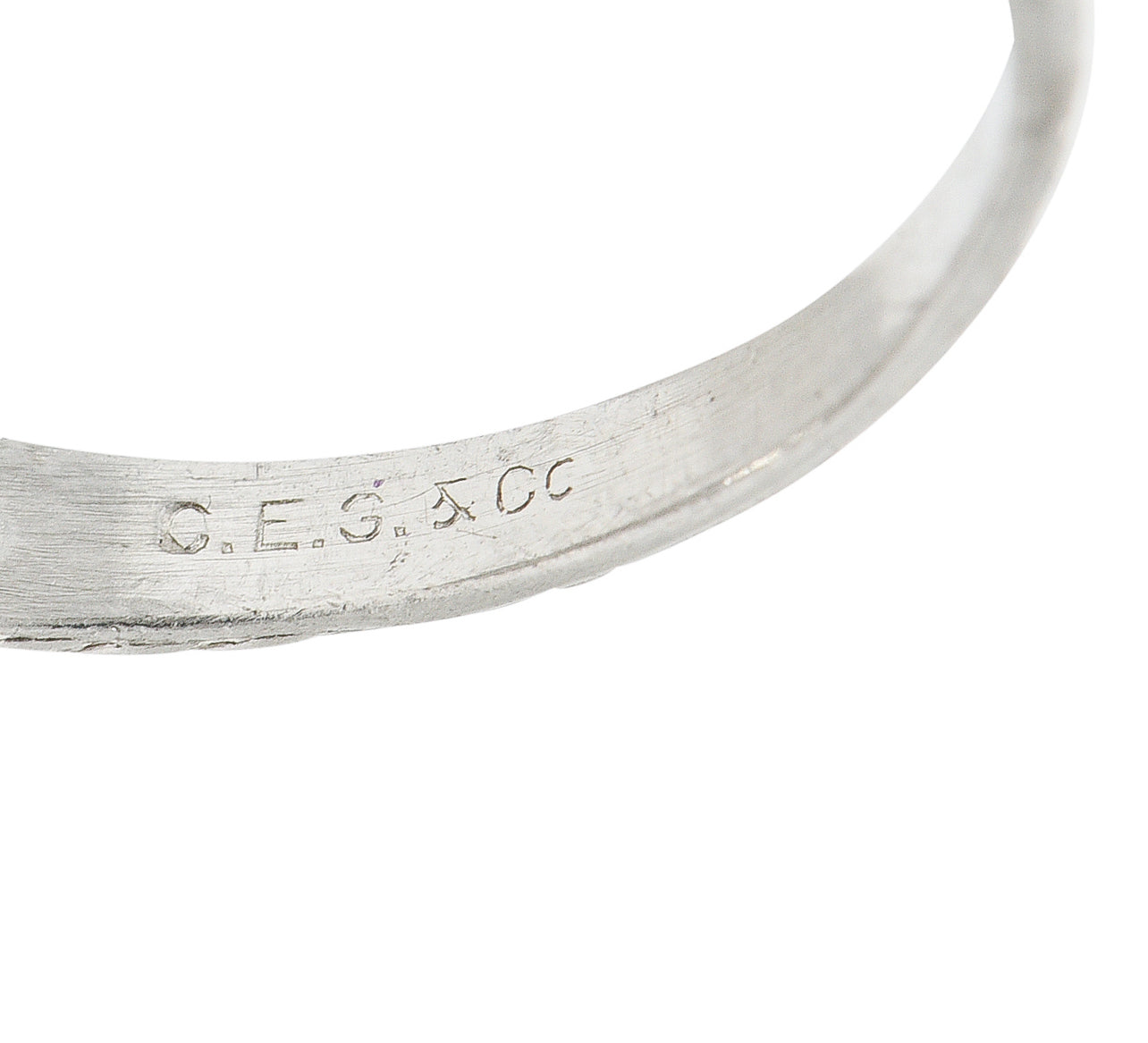 Late Edwardian 1.25 CTW Old European Cut Diamond Platinum Engagement Ring GIARing - Wilson's Estate Jewelry