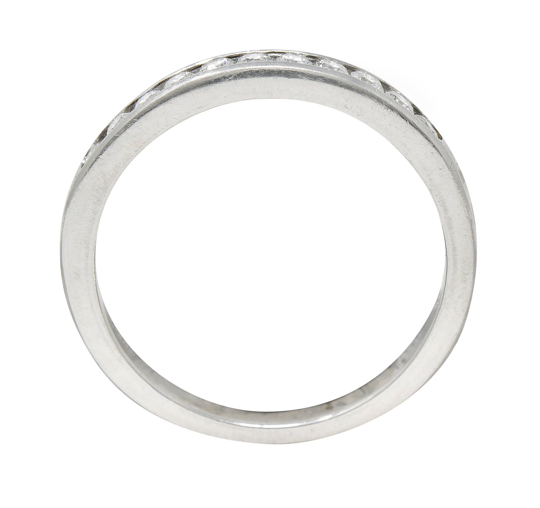 Tiffany & Co. Diamond Platinum Channel Band RingRing - Wilson's Estate Jewelry