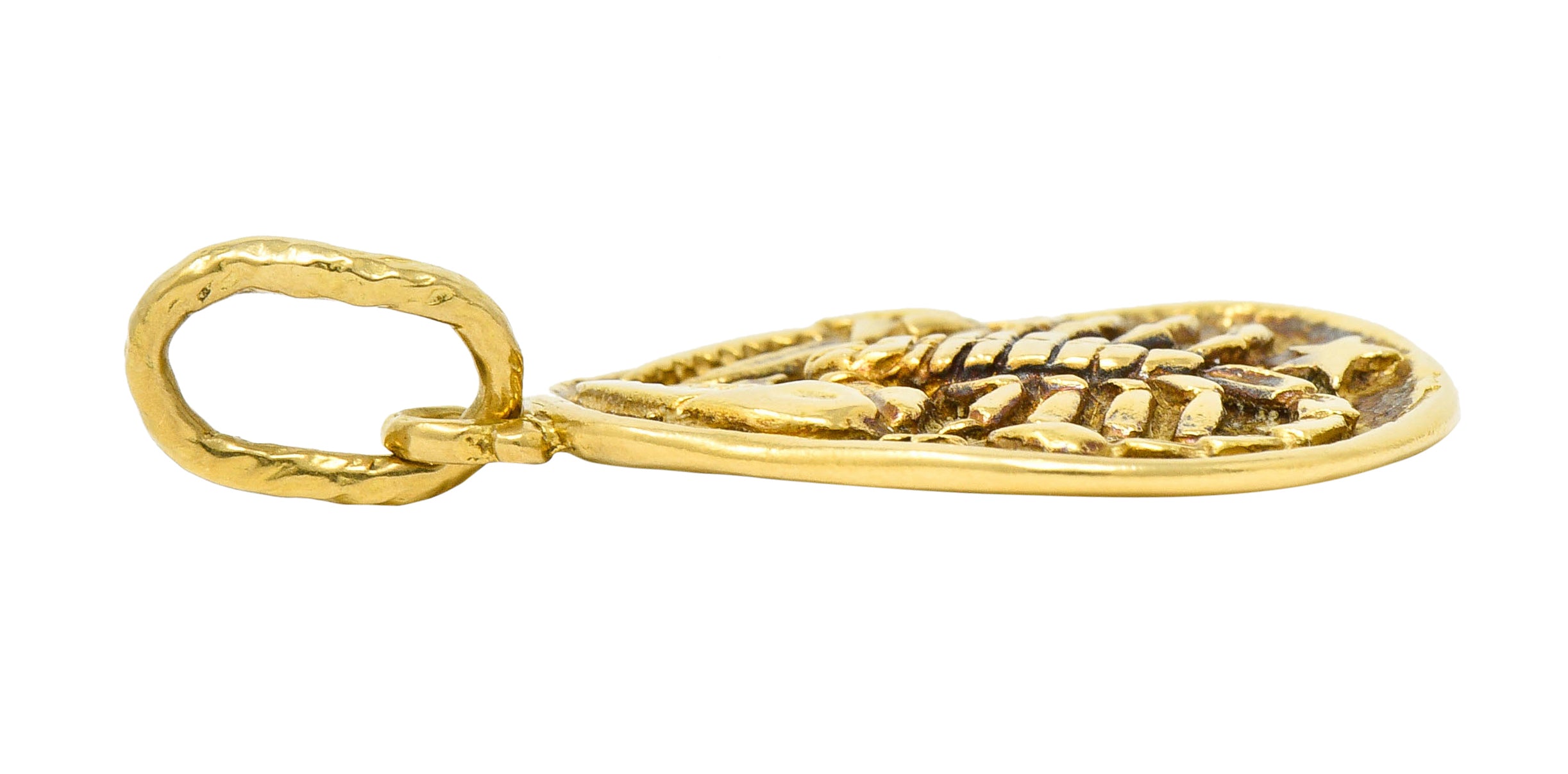 Vintage 18 Karat Gold Scorpio Zodiac Pendant Charmcharm - Wilson's Estate Jewelry