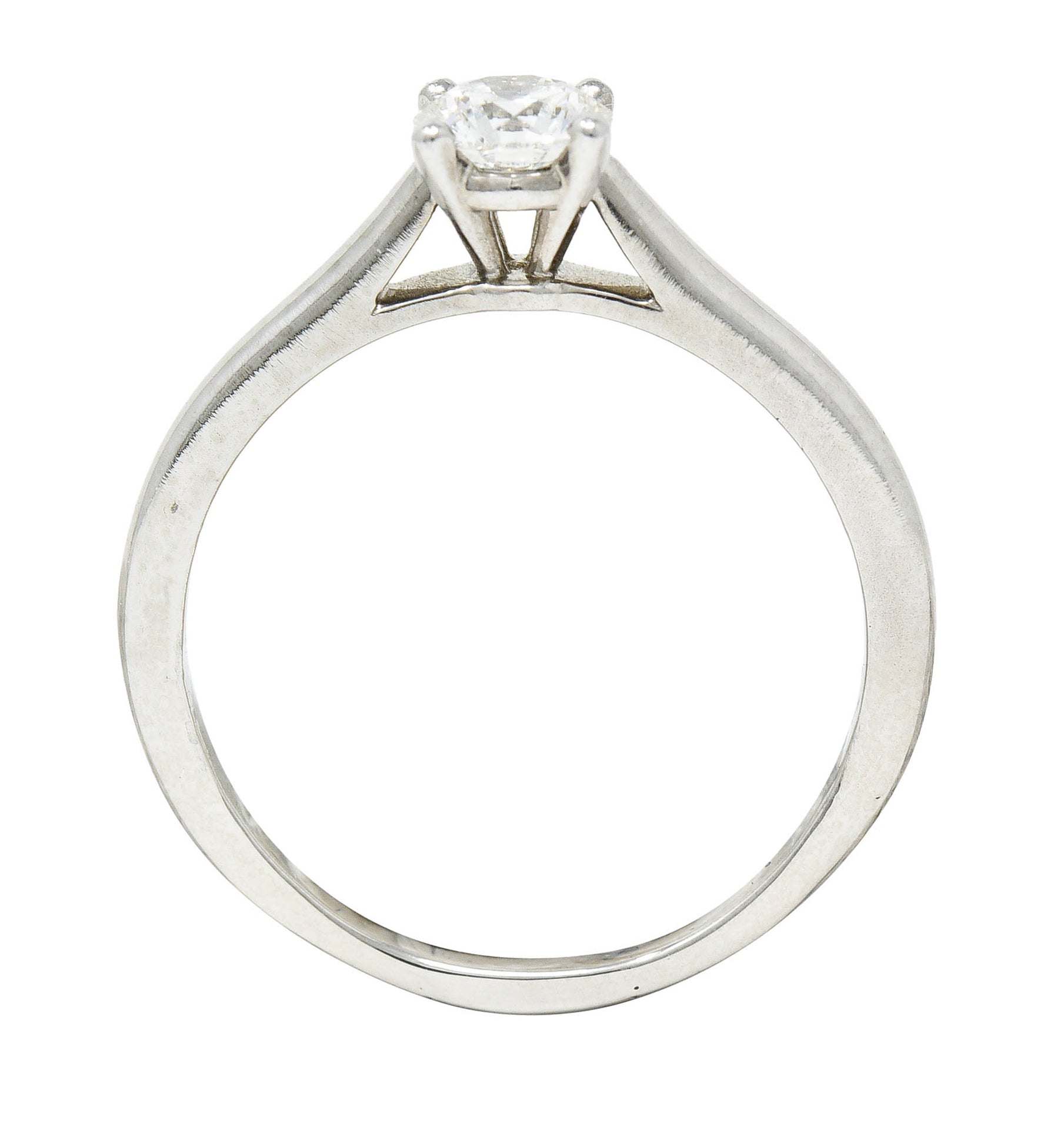 Cartier 0.53 CTW Diamond Platinum Engagement Ring GIARing - Wilson's Estate Jewelry
