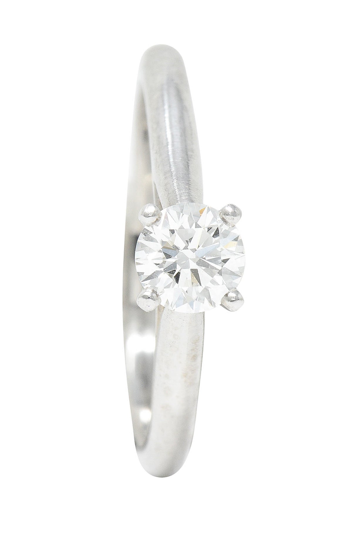 Cartier 0.53 CTW Diamond Platinum Engagement Ring GIARing - Wilson's Estate Jewelry