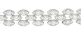 French Cartier 11.04 CTW Diamond 18 Karat White Gold Pluie De Cartier Braceletbracelet - Wilson's Estate Jewelry