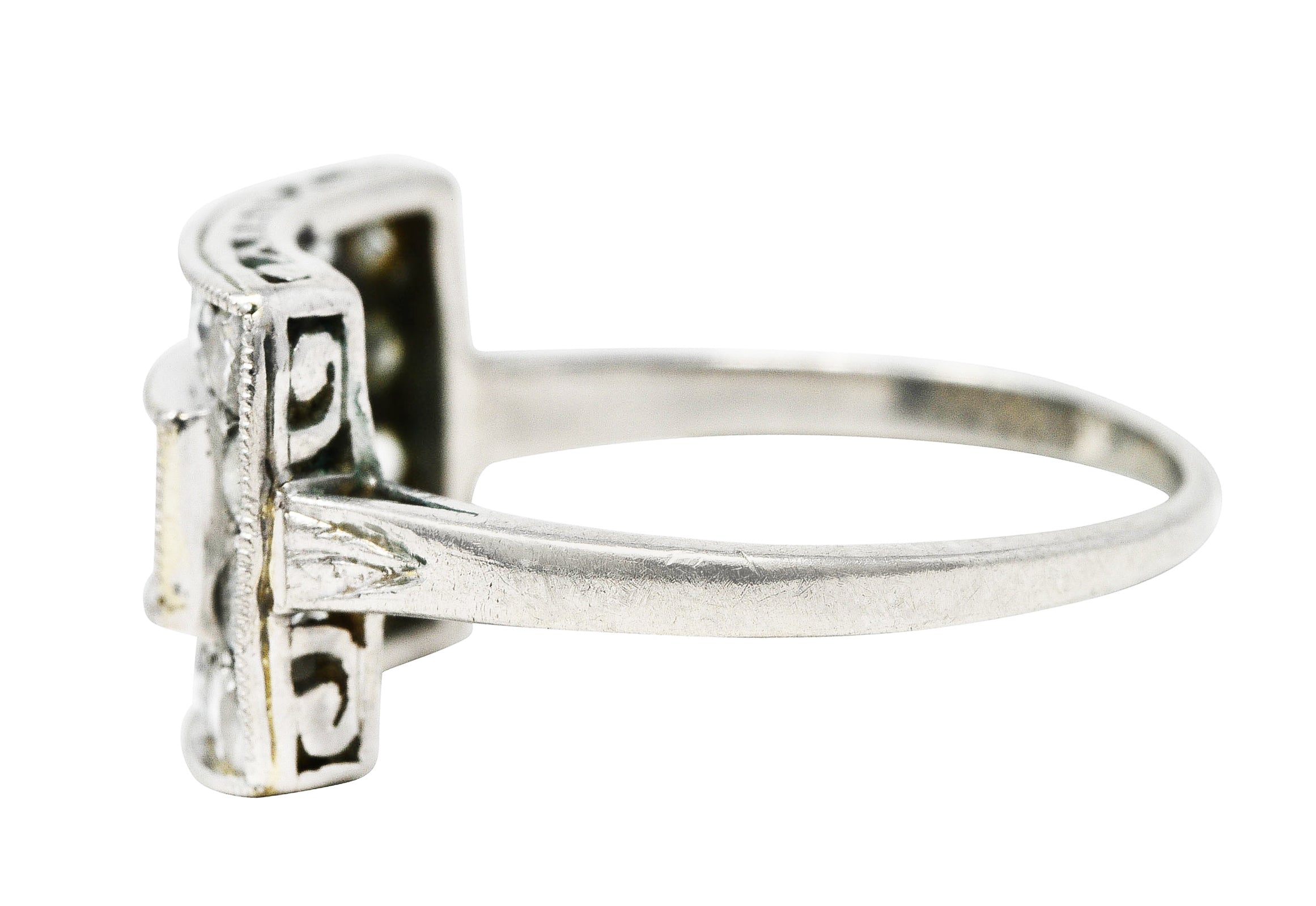 1930's Art Deco 1.25 CTW Diamond Platinum Dinner RingRing - Wilson's Estate Jewelry