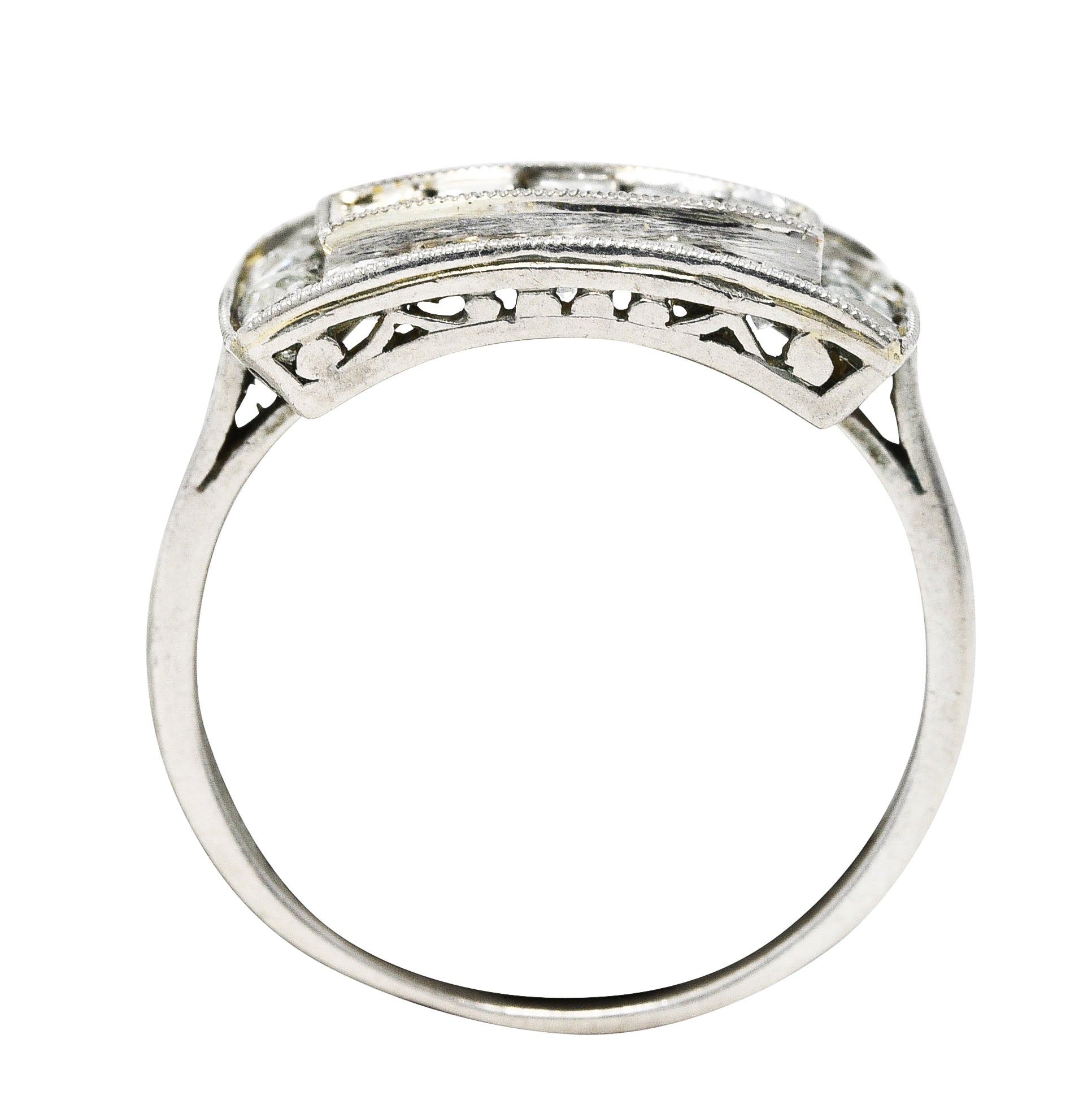1930's Art Deco 1.25 CTW Diamond Platinum Dinner RingRing - Wilson's Estate Jewelry