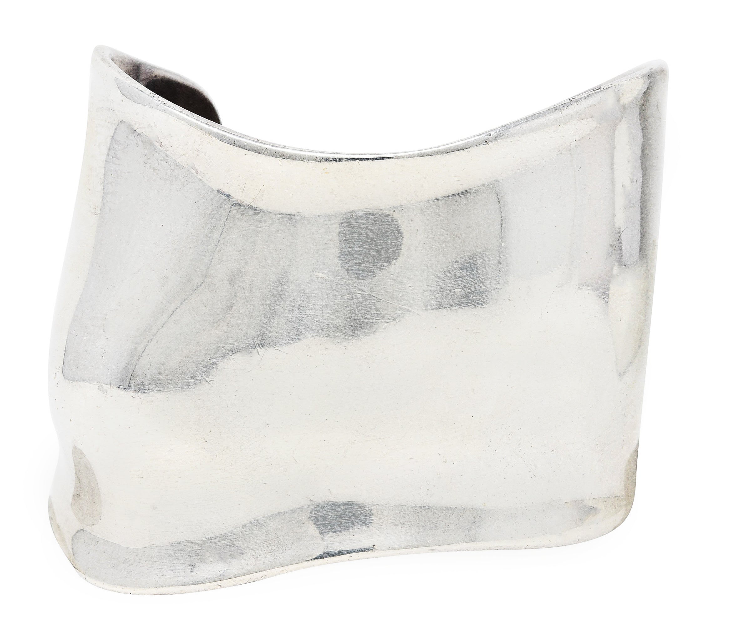Vintage Elsa Peretti Tiffany & Co. Sterling Silver Bone Cuff Bracelet Wilson's Estate Jewelry